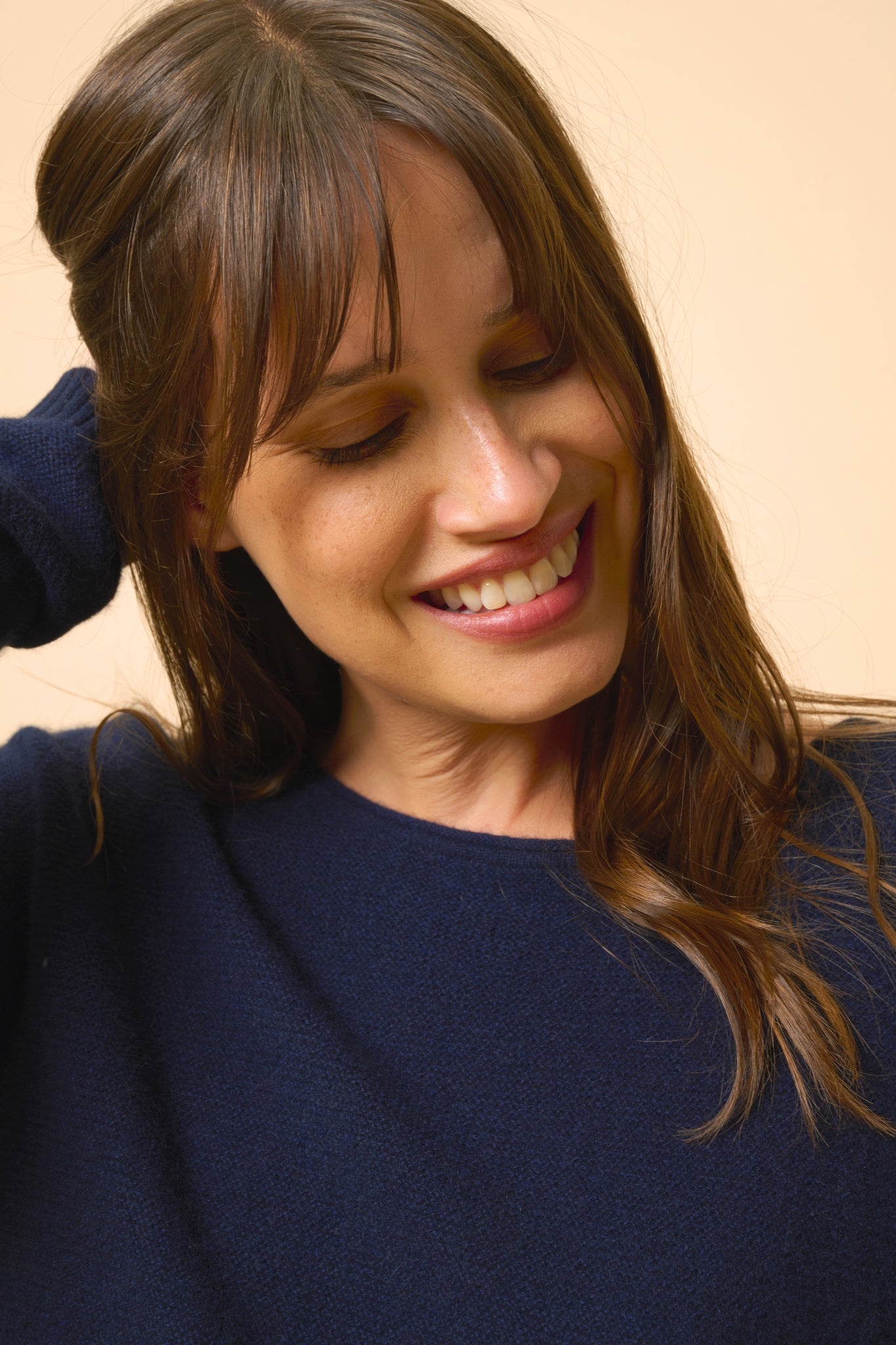 OLENA pull col rond navy