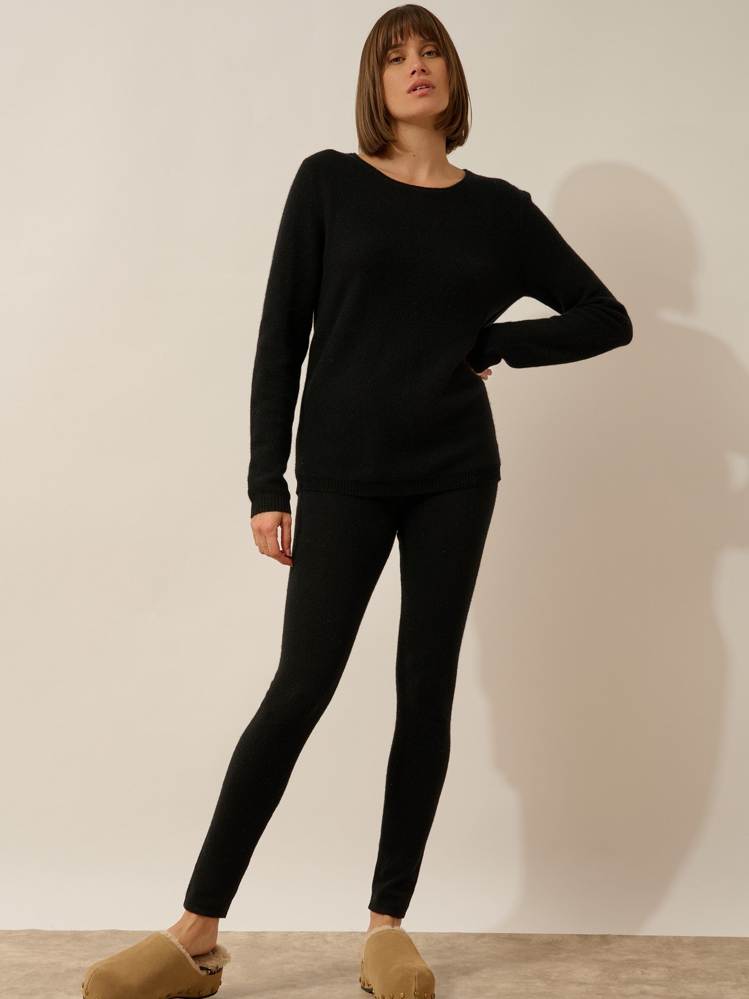 olena pull col rond noir