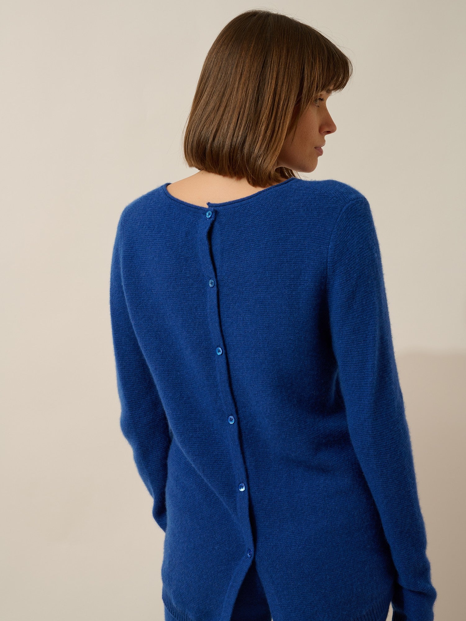 olena pull col rond outremer