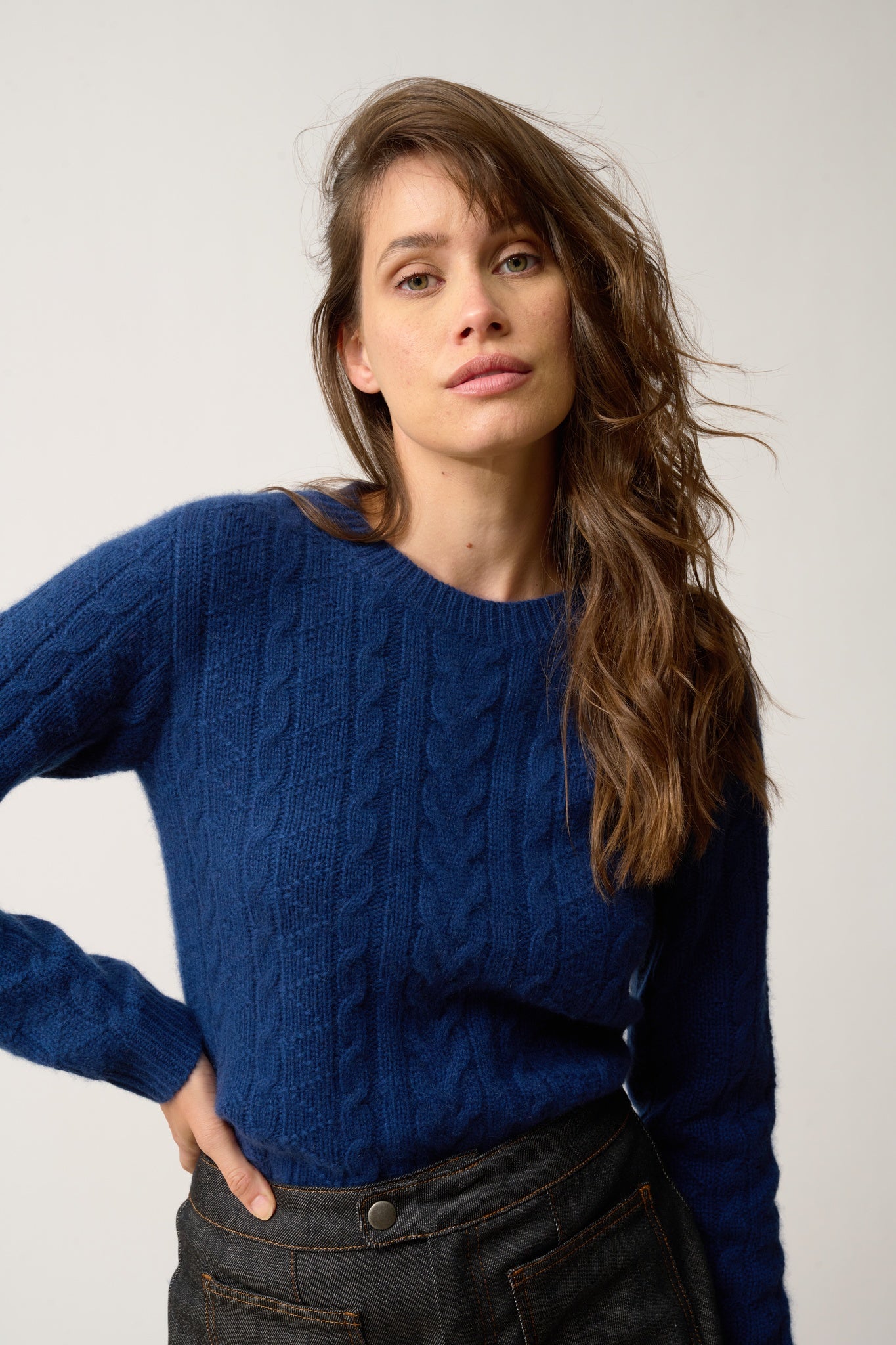 OLIVIA pull col rond minuit