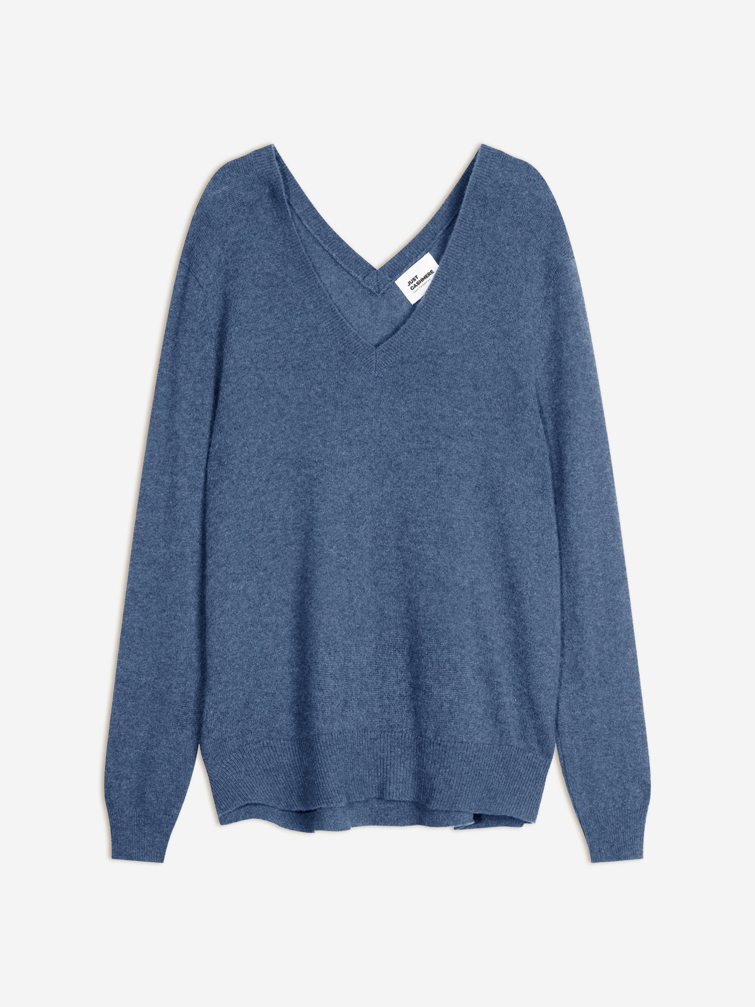 OPAL v-neck sweater denim blue