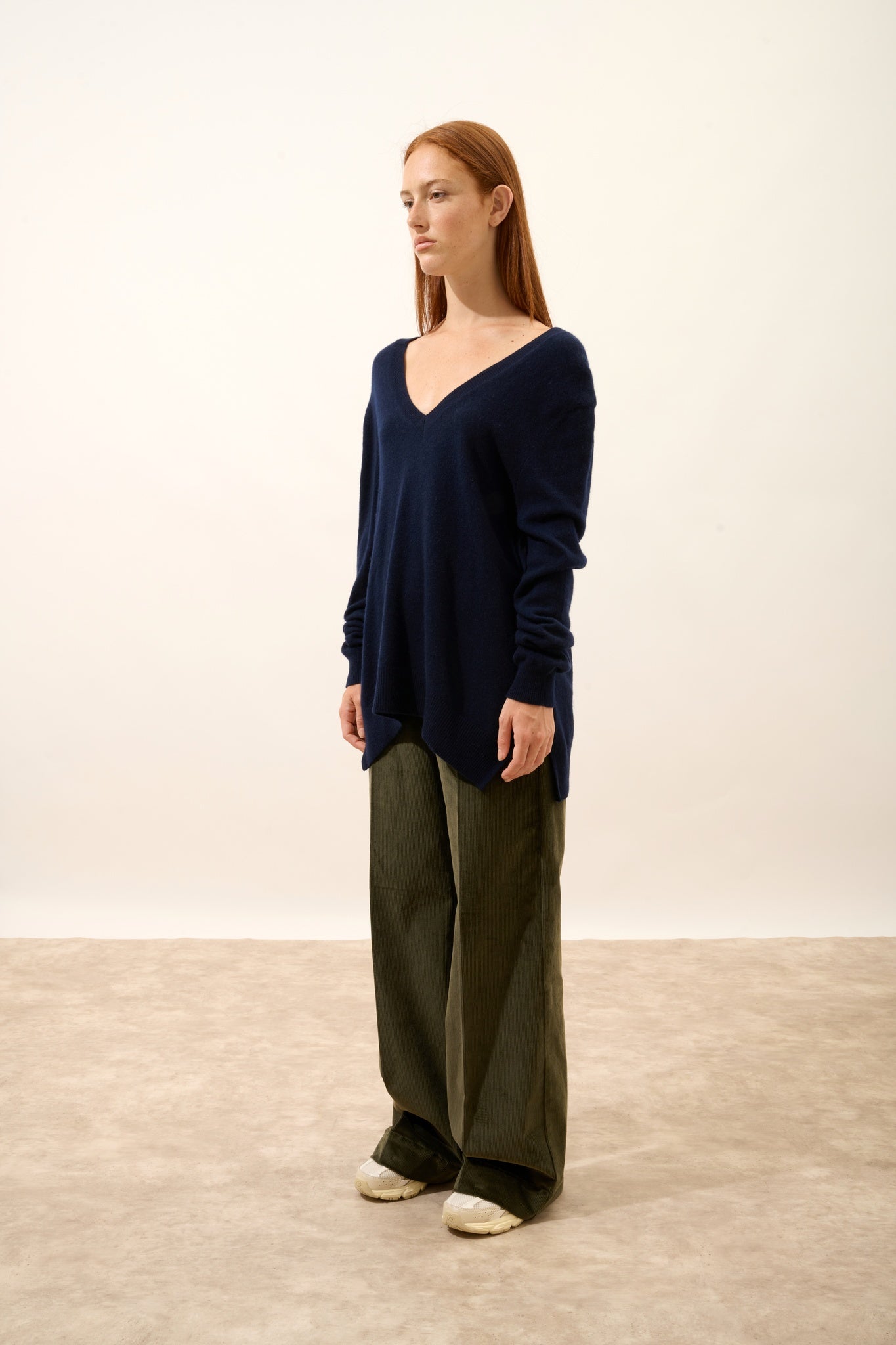 OPAL pull col v navy