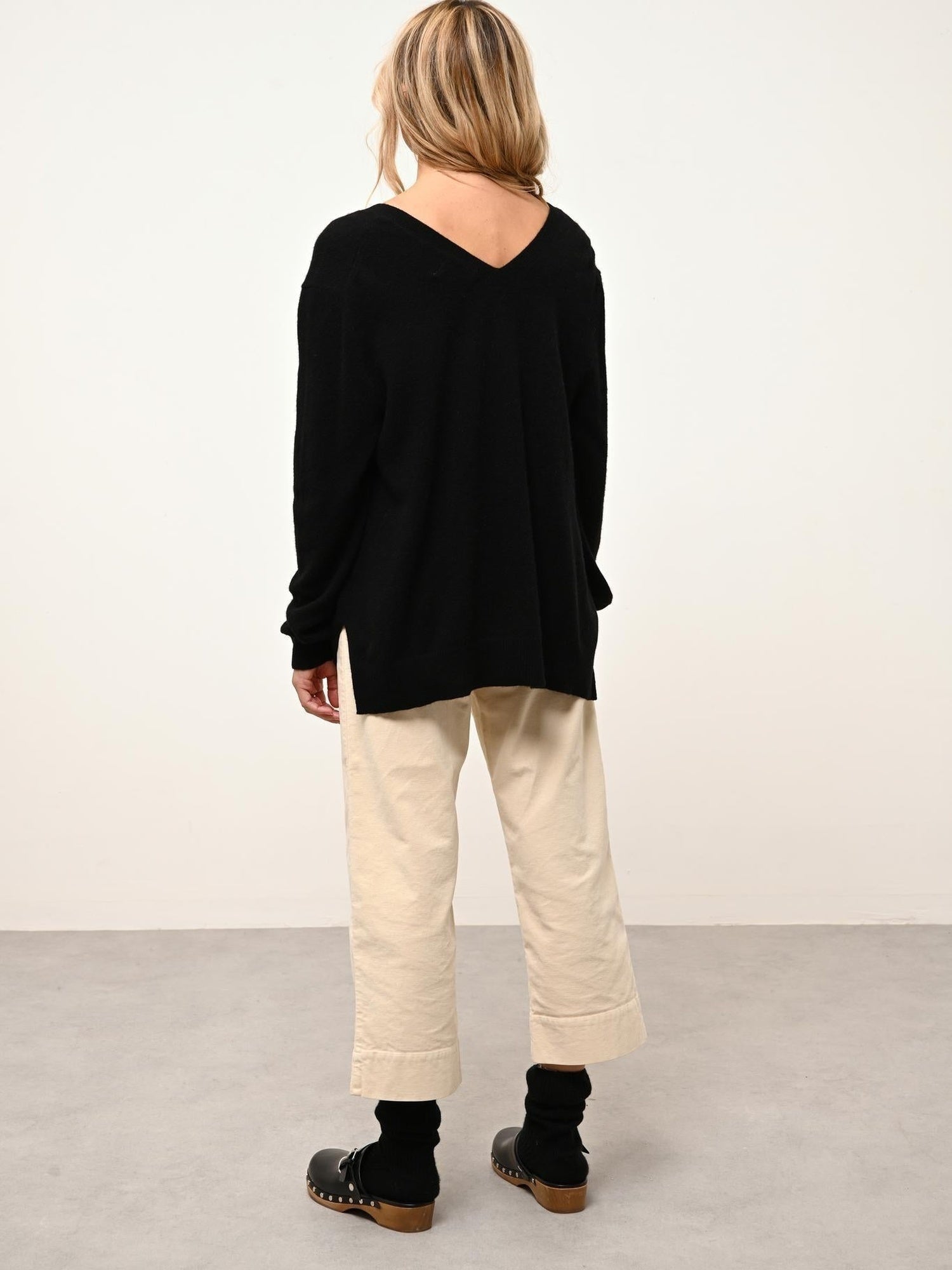 OPAL pull col v noir