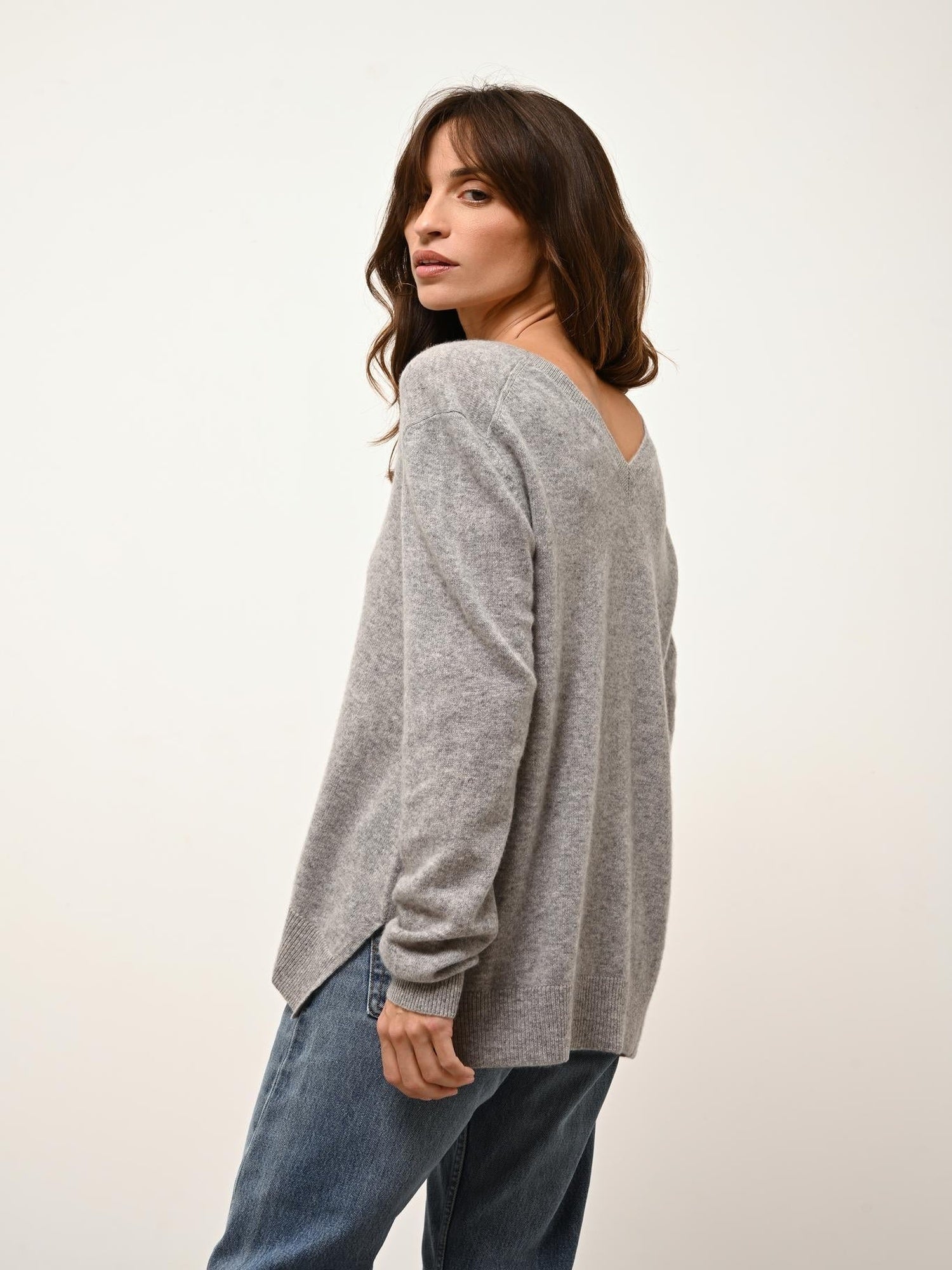 OPAL cloudy v-neck sweater