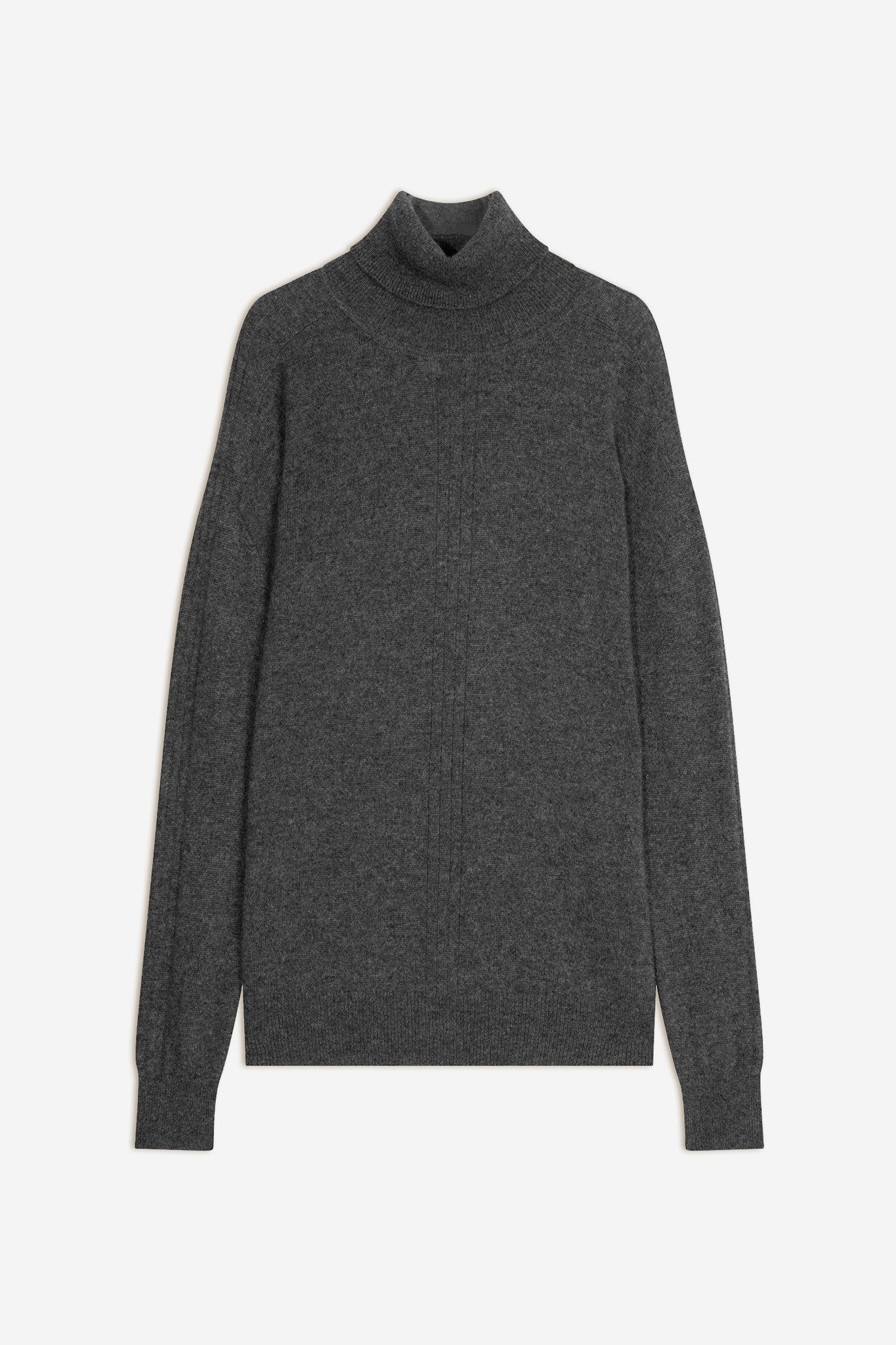 orianne pull col roulé anthracite chiné