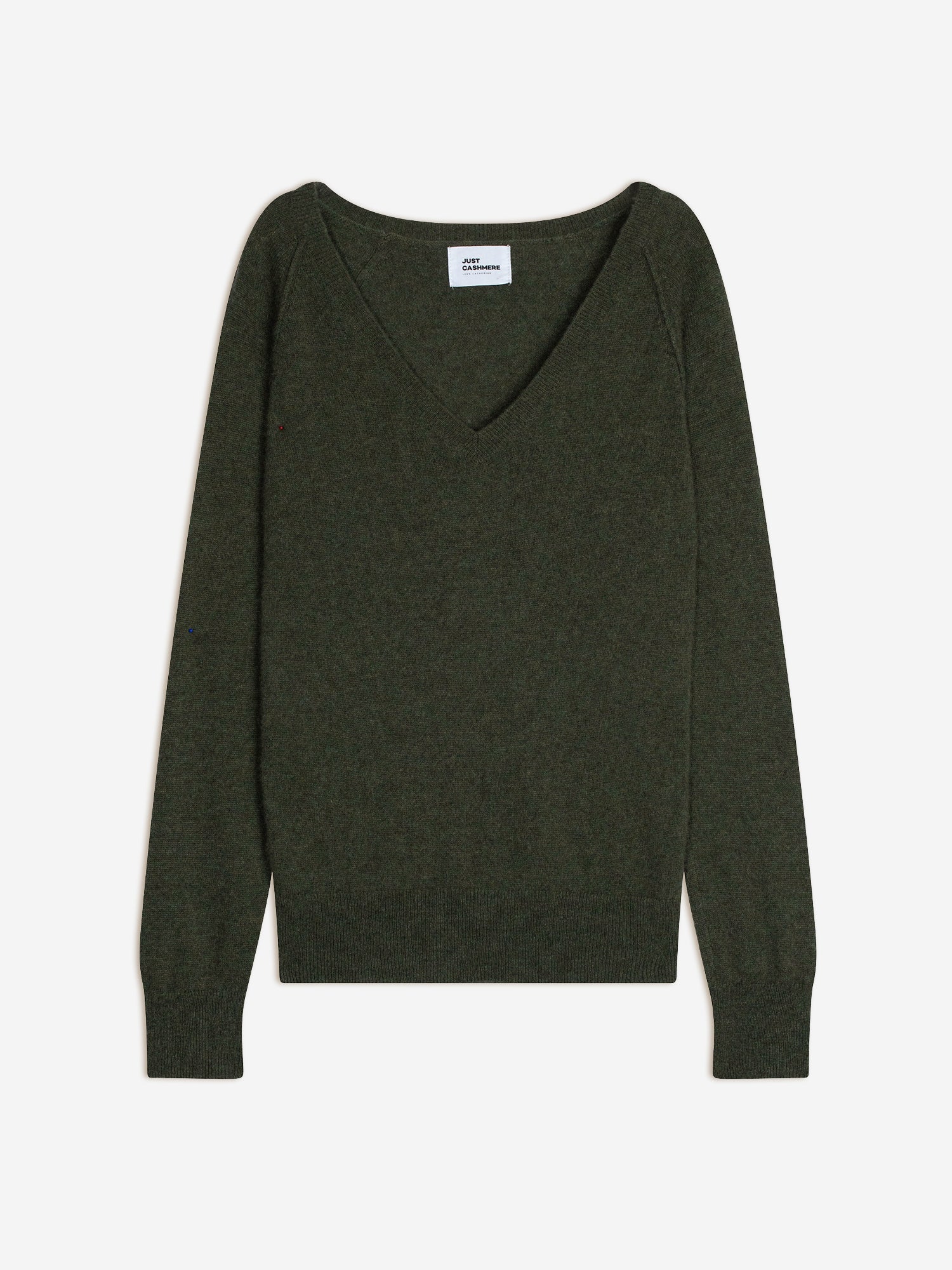 PHOEBE pull col v kaki chiné