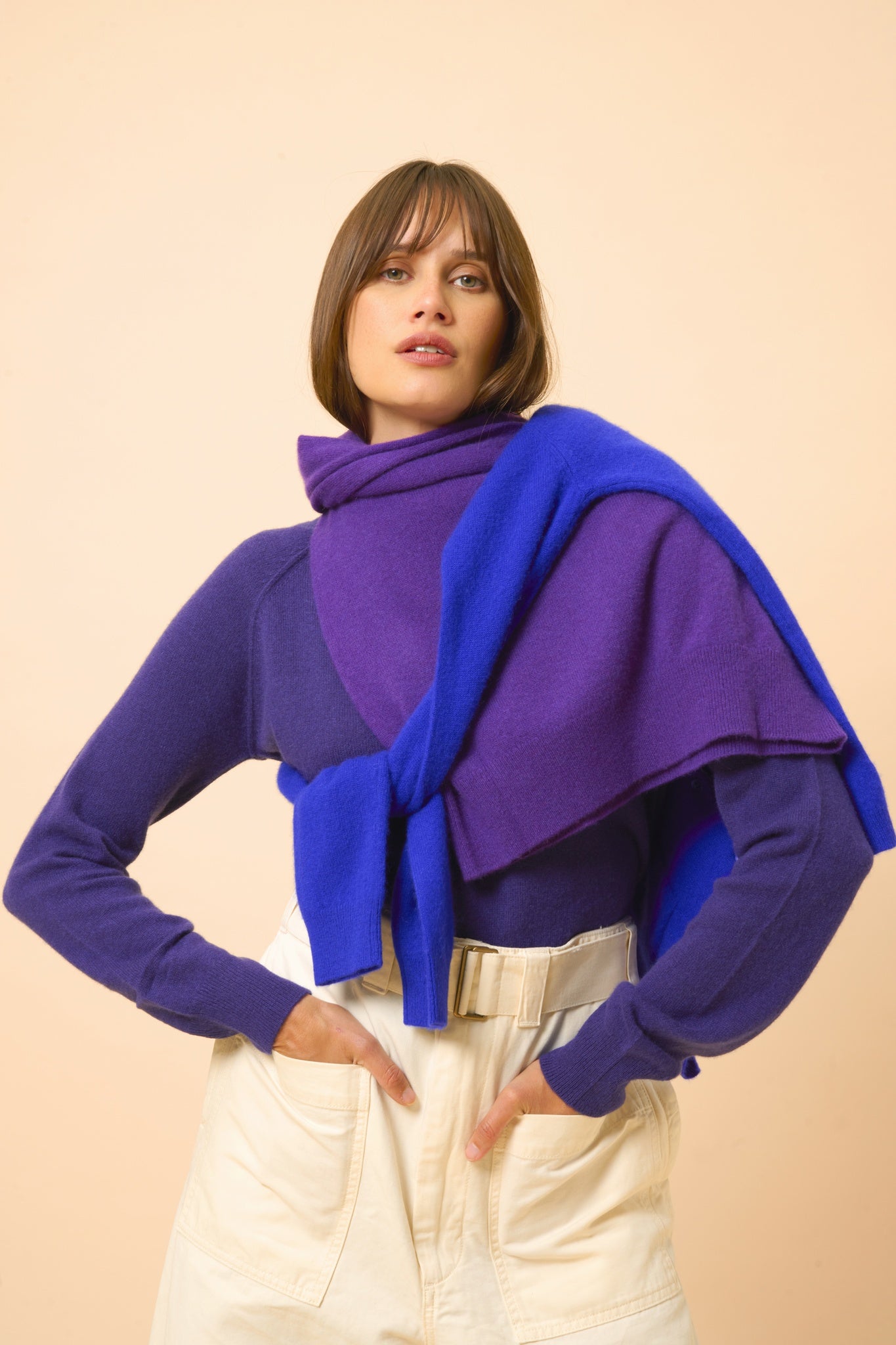 PHOEBE pull col v purple