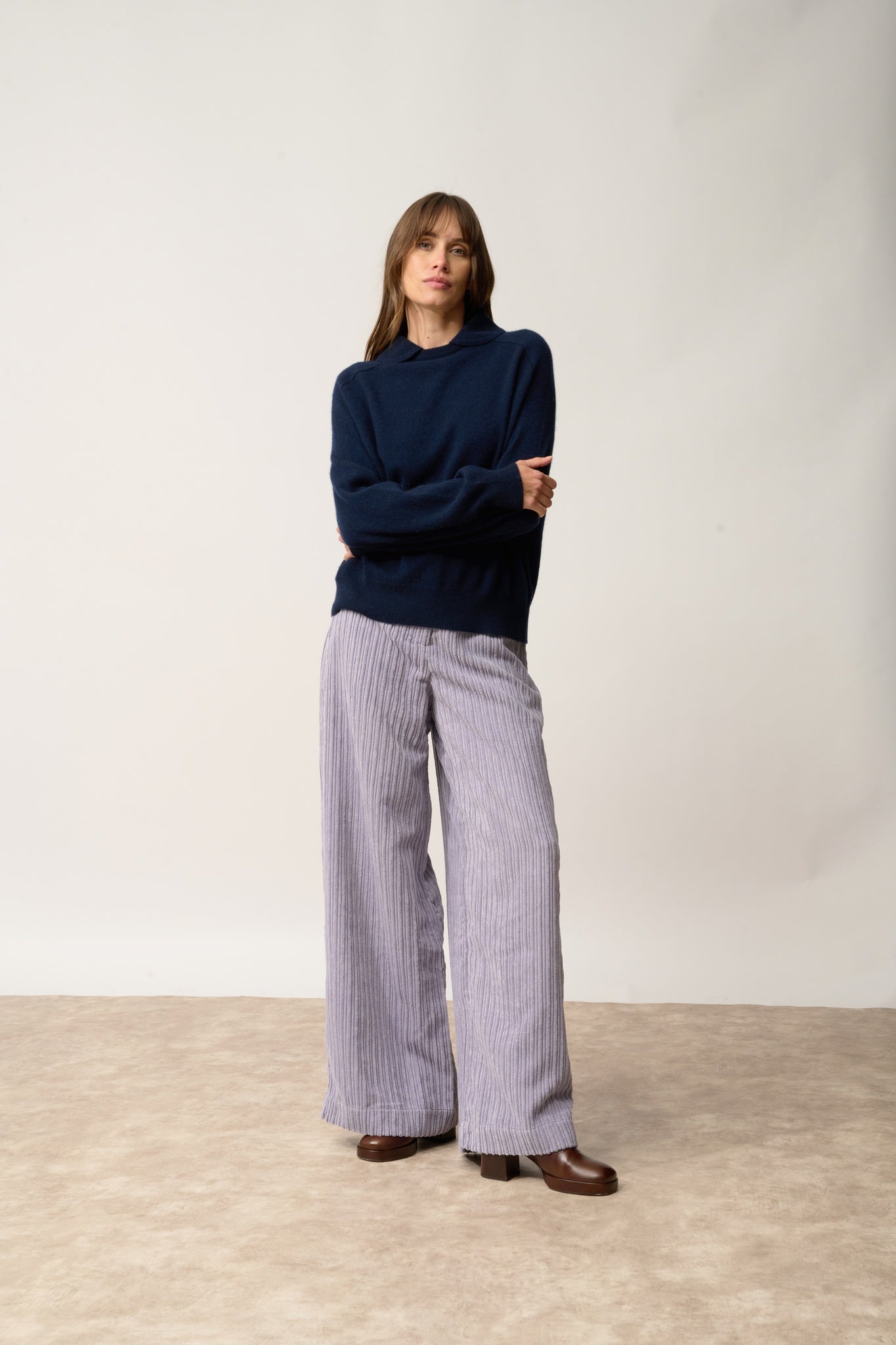 PIURA pull col claudine navy