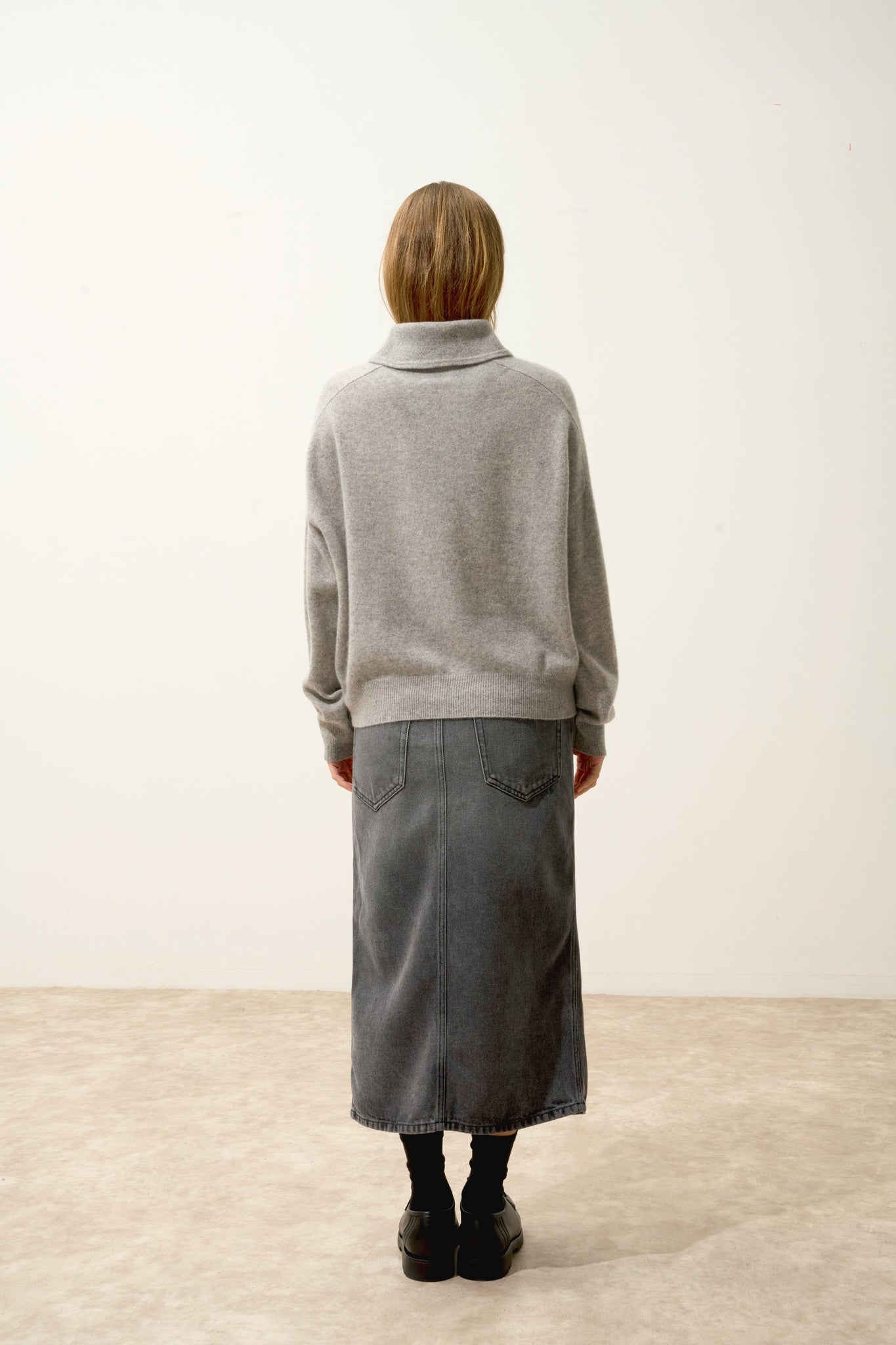 PIURA pull col claudine nuage chiné