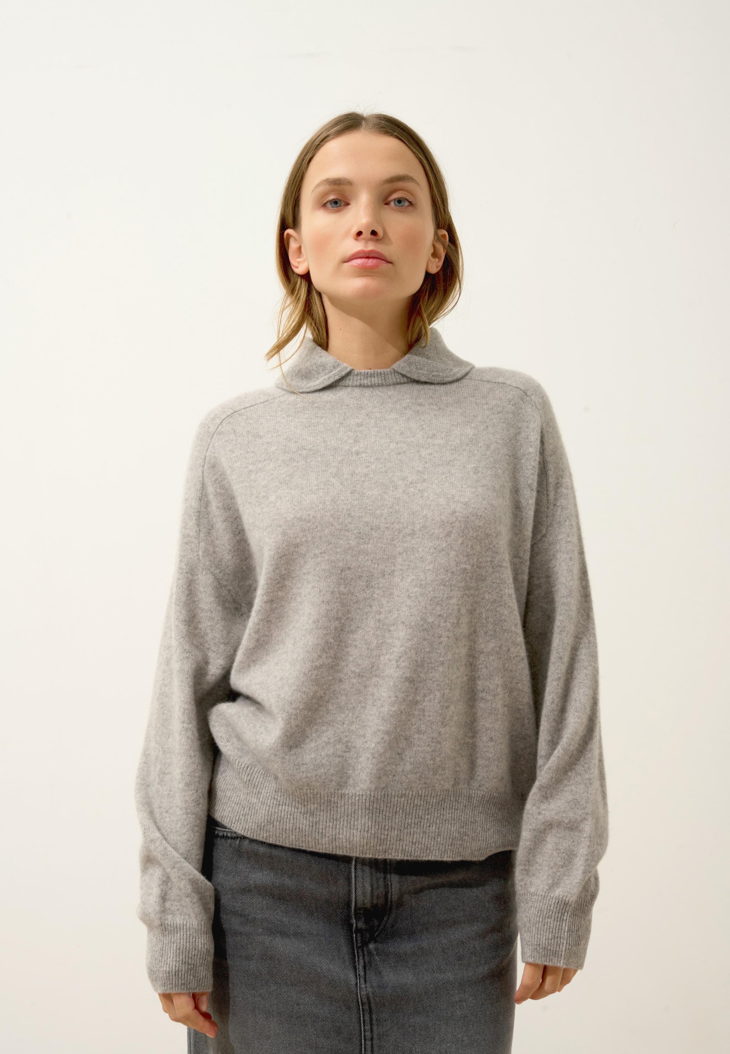 PIURA pull col claudine nuage chiné