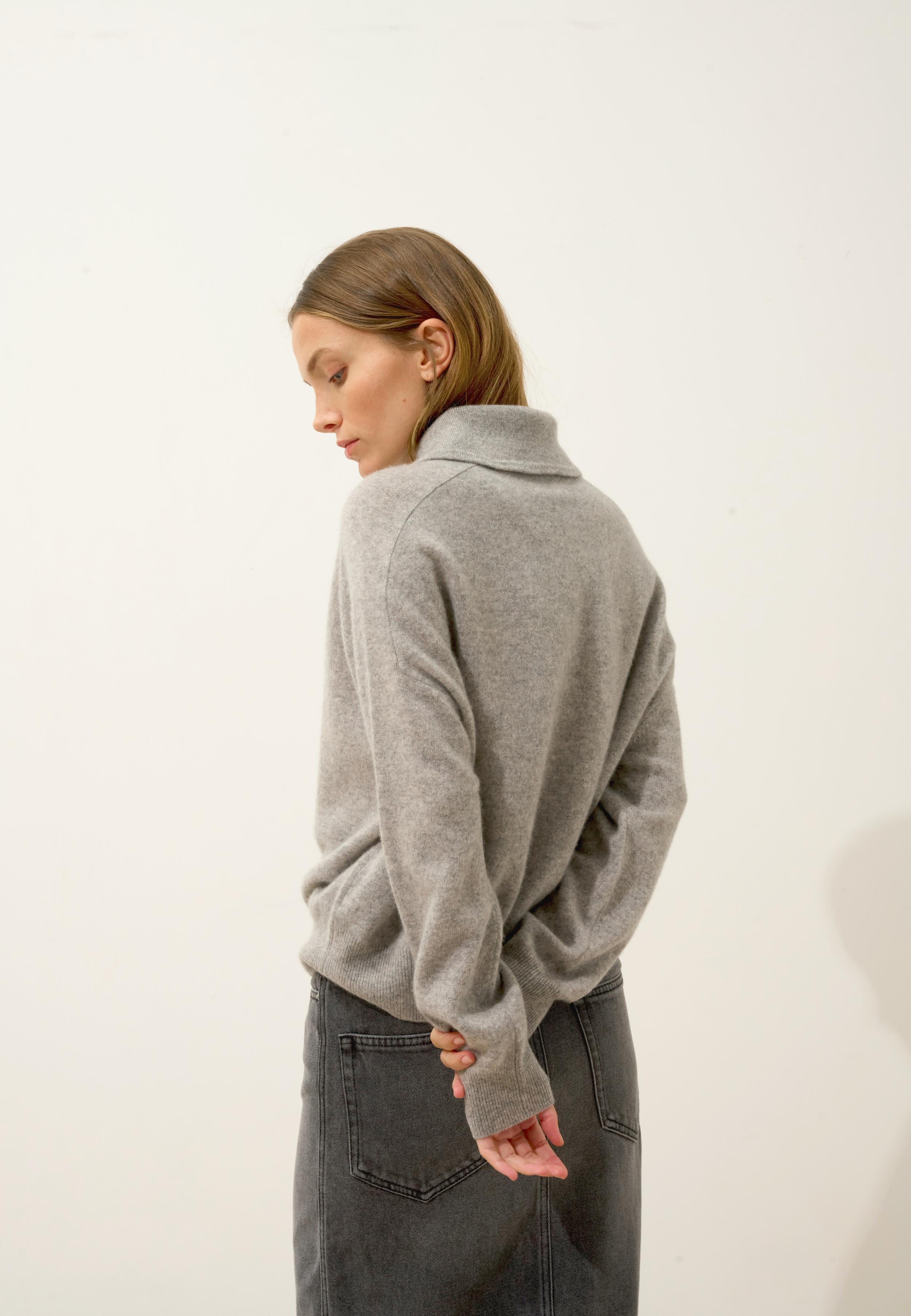 PIURA pull col claudine nuage chiné