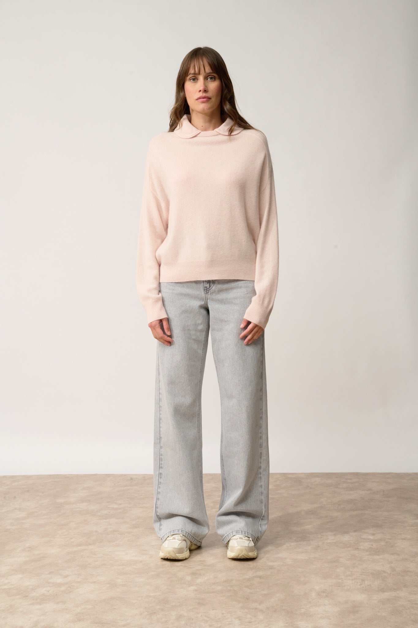 PIURA cowl-neck sweater powder