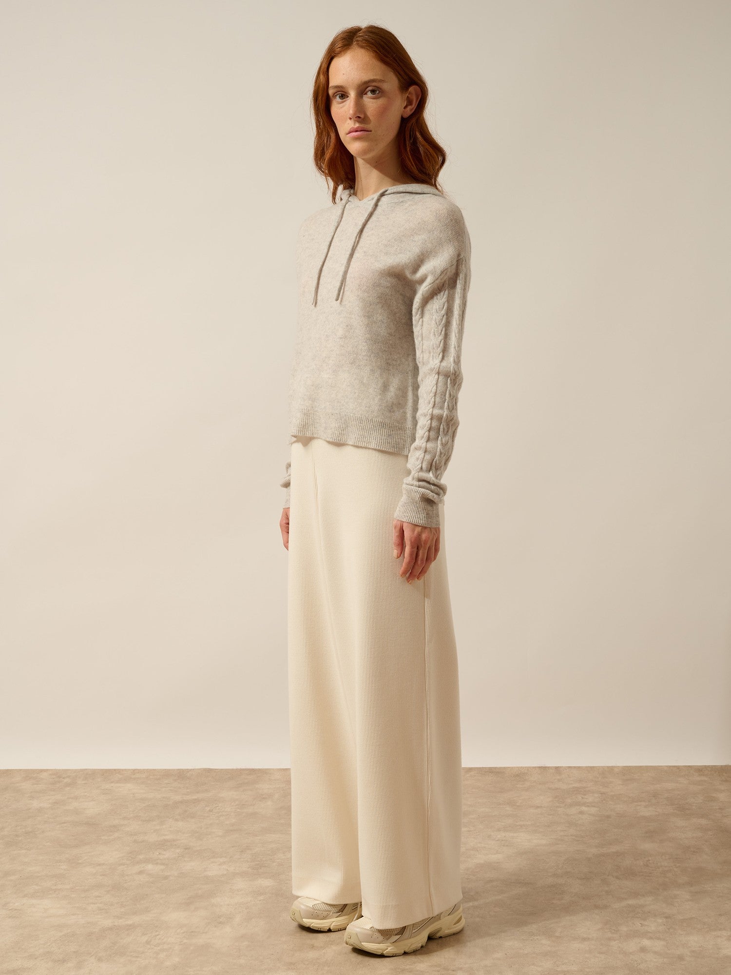 polara pull capuche glacier chiné