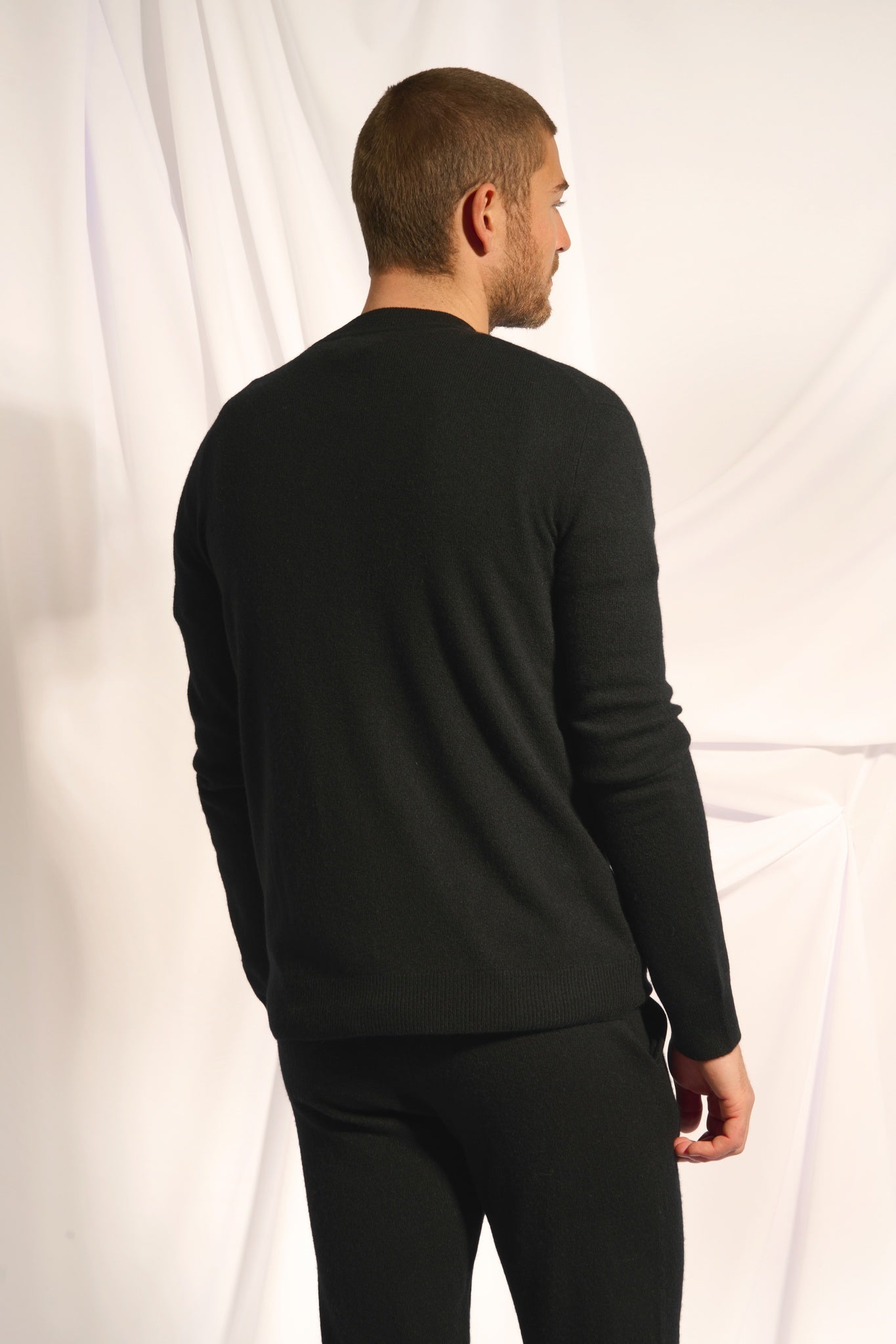 POLNOON gilet col mao noir