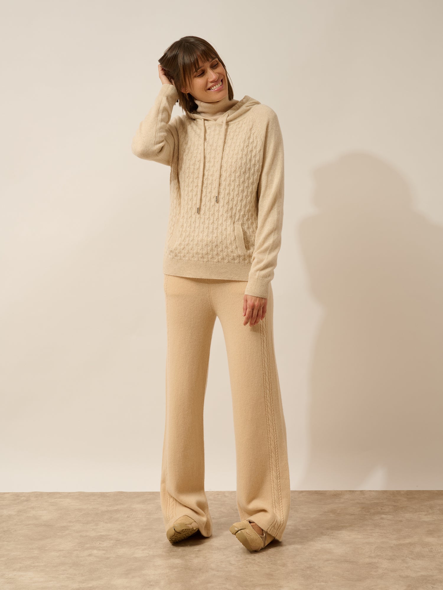 RAWA pull capuche avoine