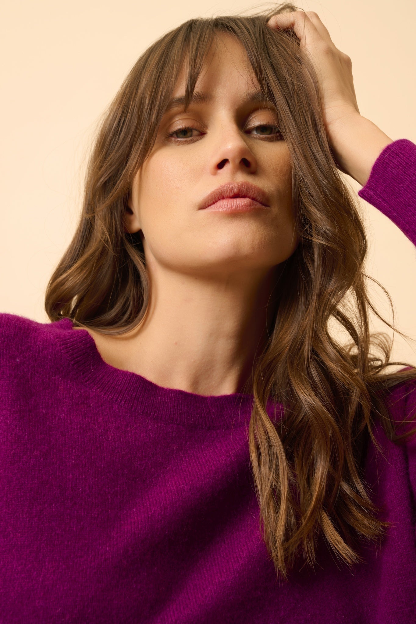 REBECCA pullover plum