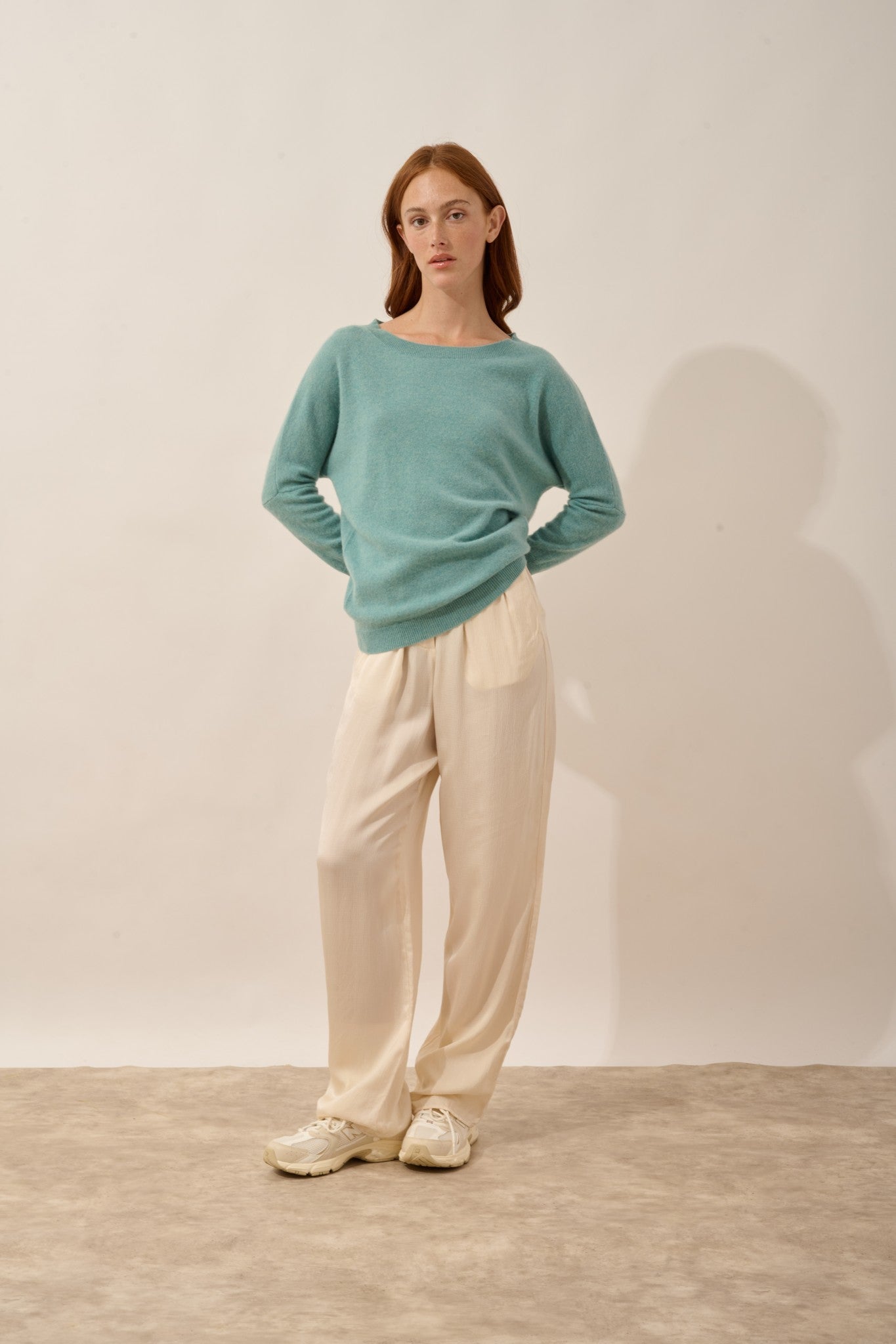 rebecca pull  vert chiné