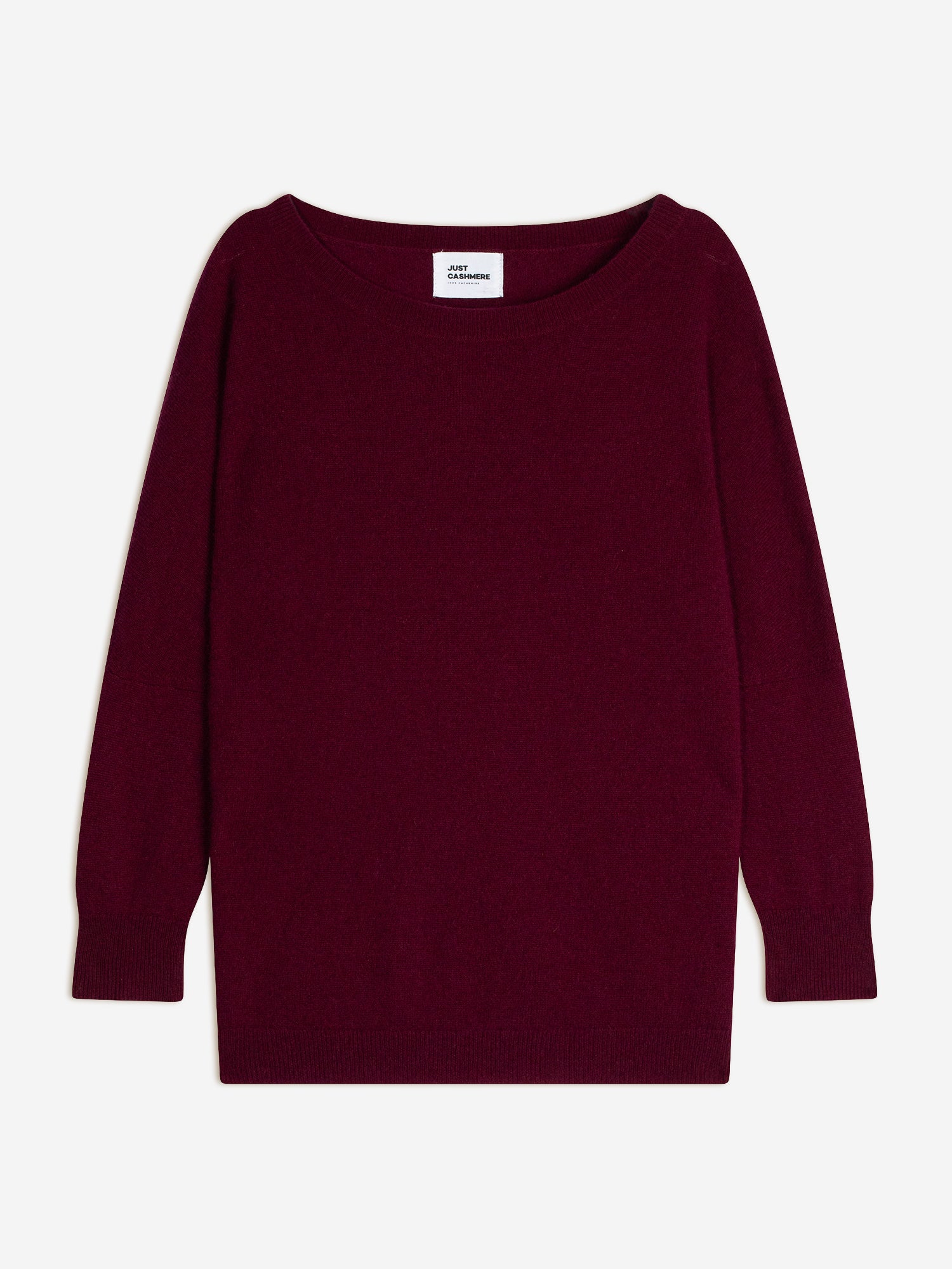 REBECCA burgundy round-neck sweater