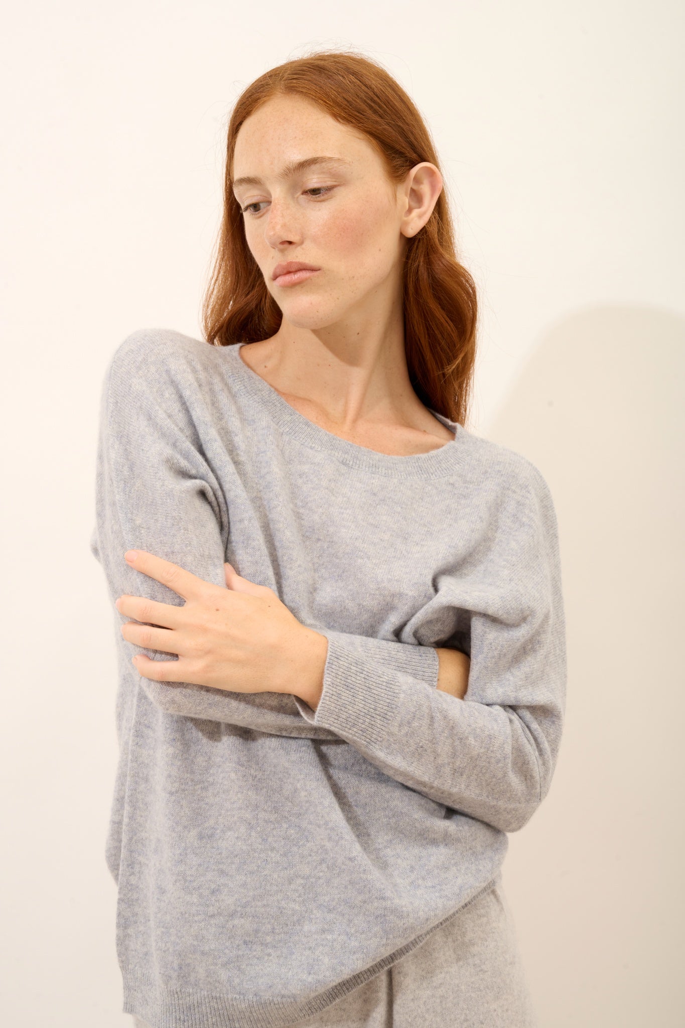 REBECCA pull chauve souris horizon chiné