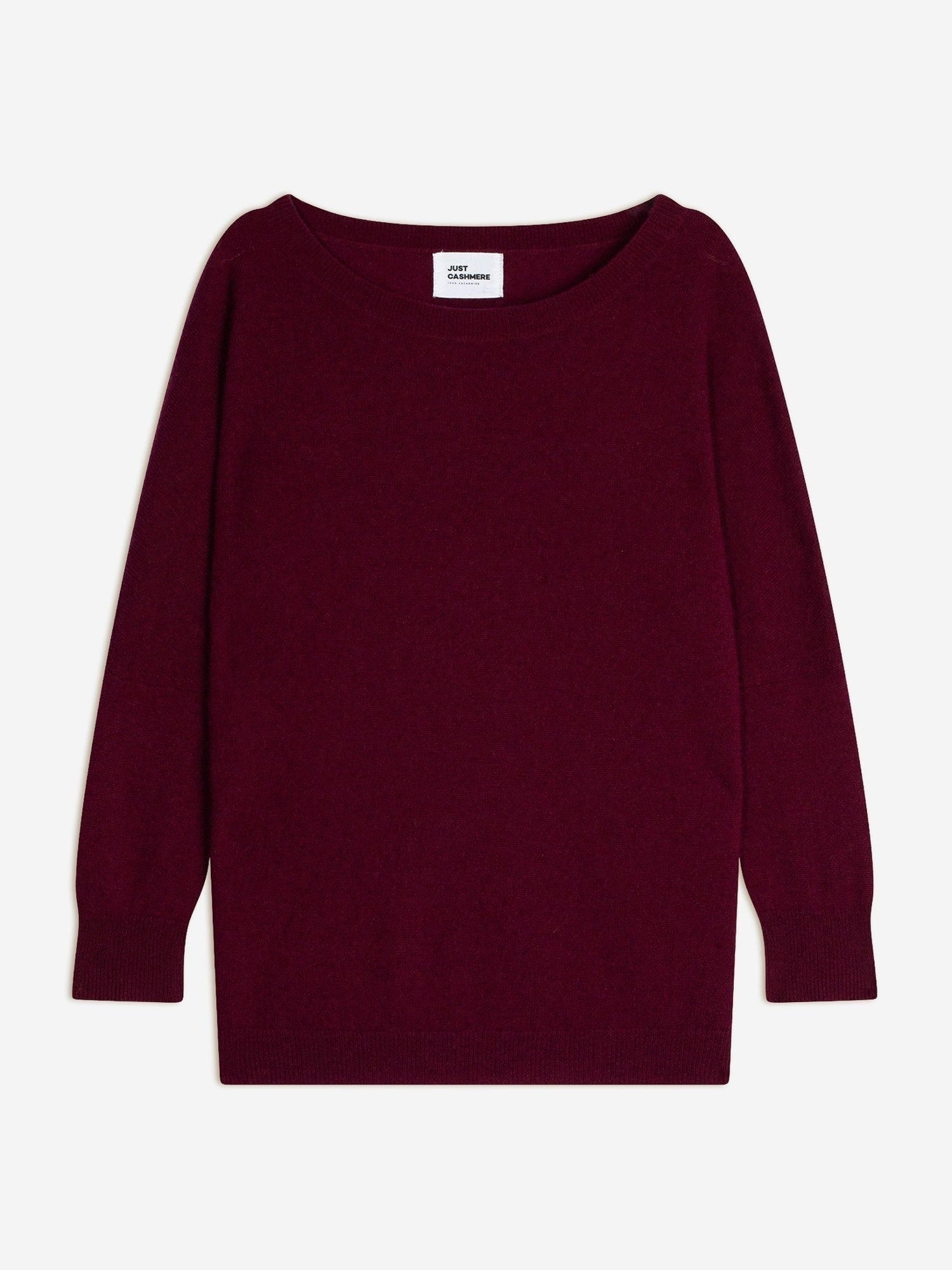 rebecca pull col rond bordeaux