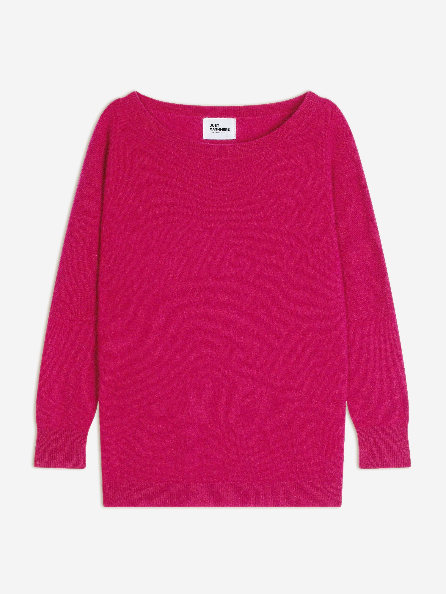 REBECCA pull col rond fuchsia