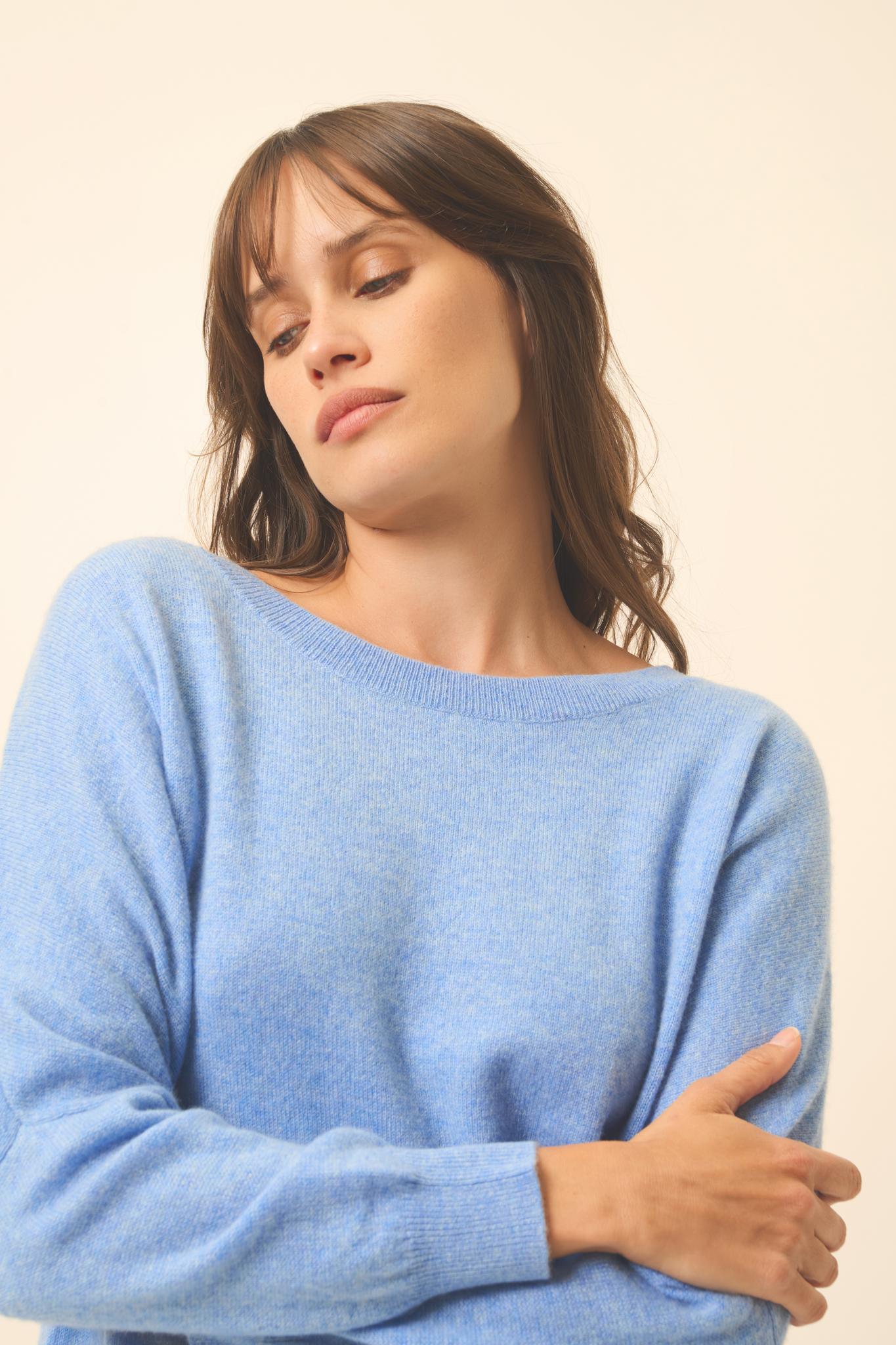 REBECCA pull col rond sky