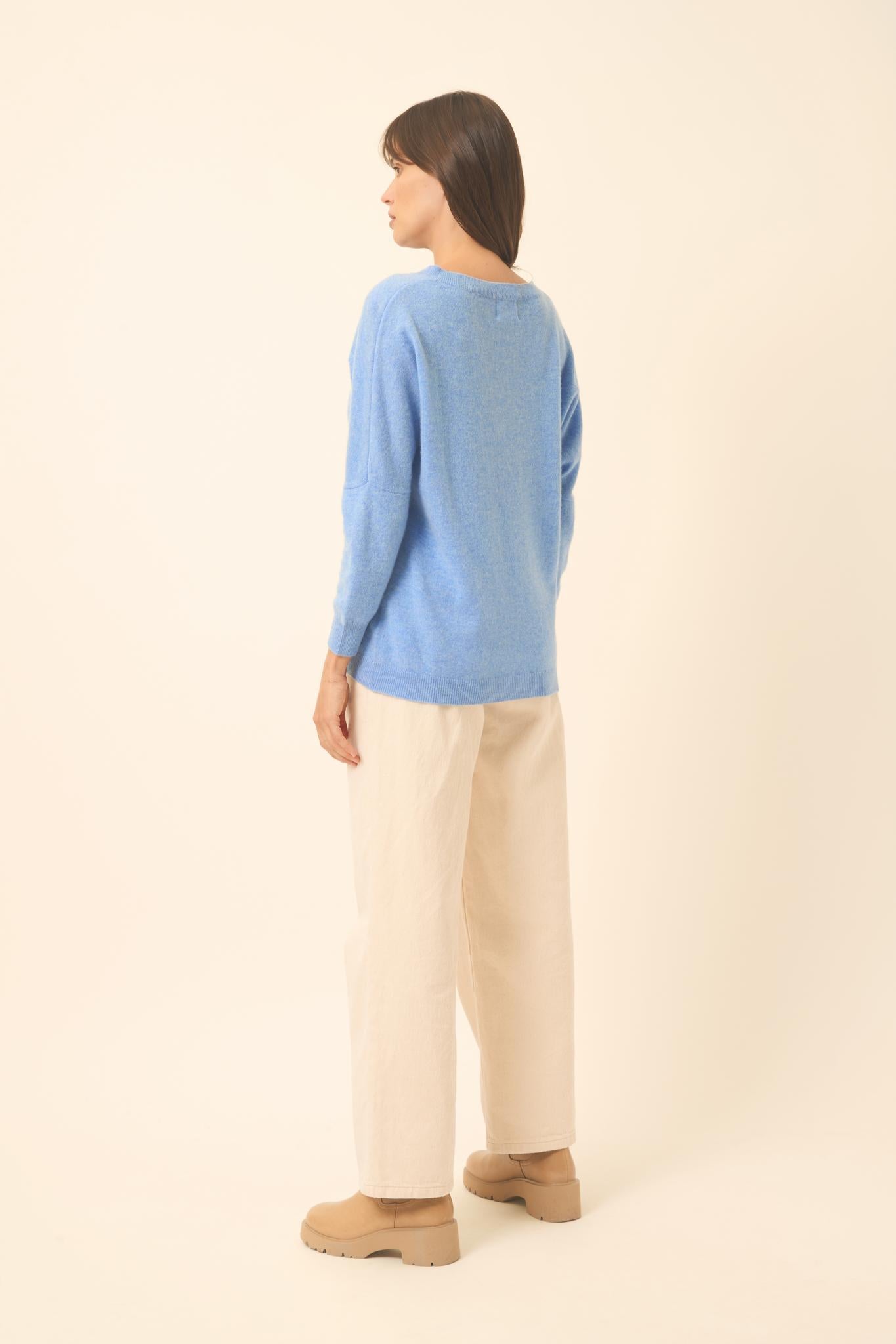 REBECCA pull col rond sky