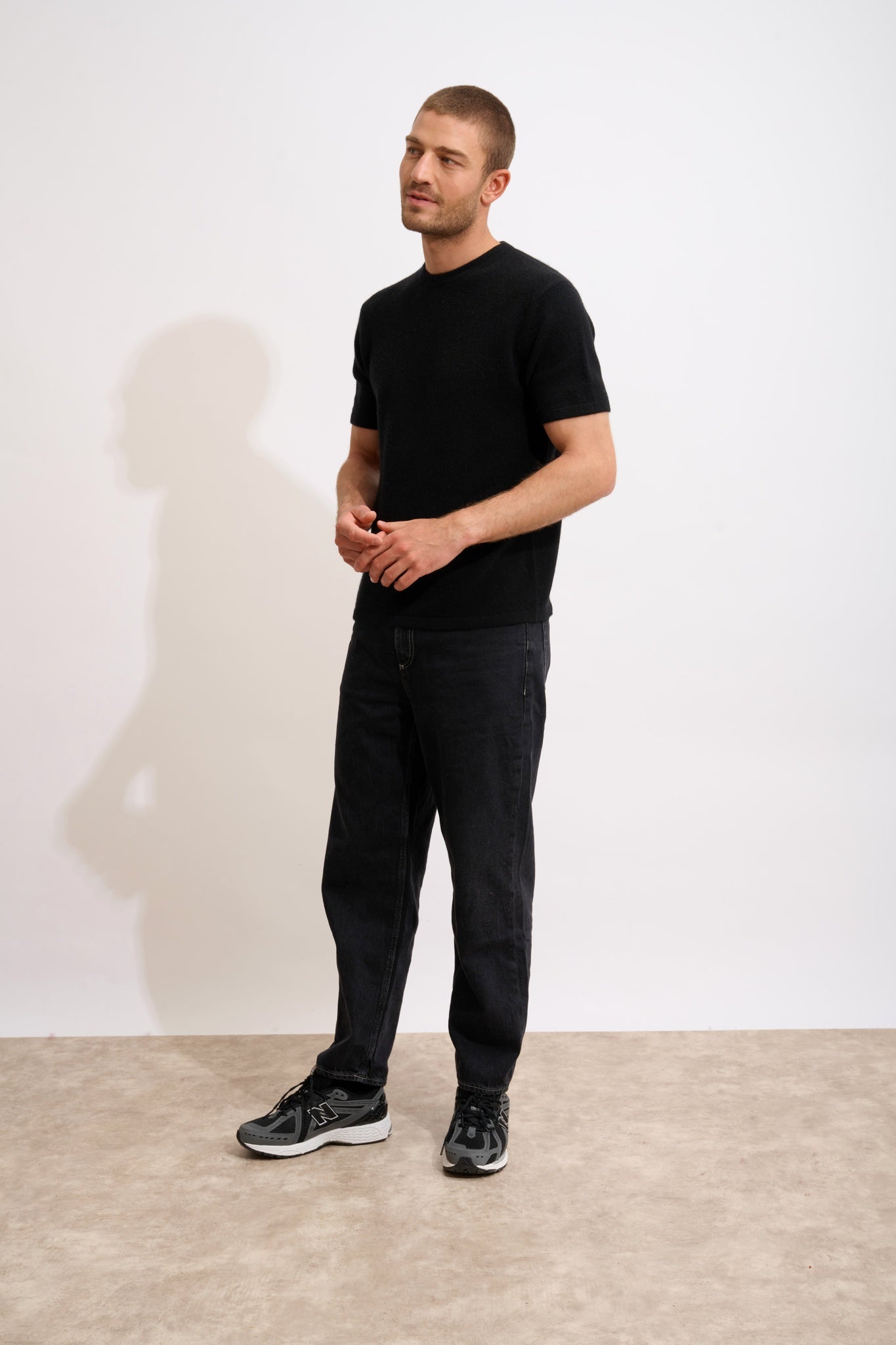 REBEKA t-shirt col rond noir