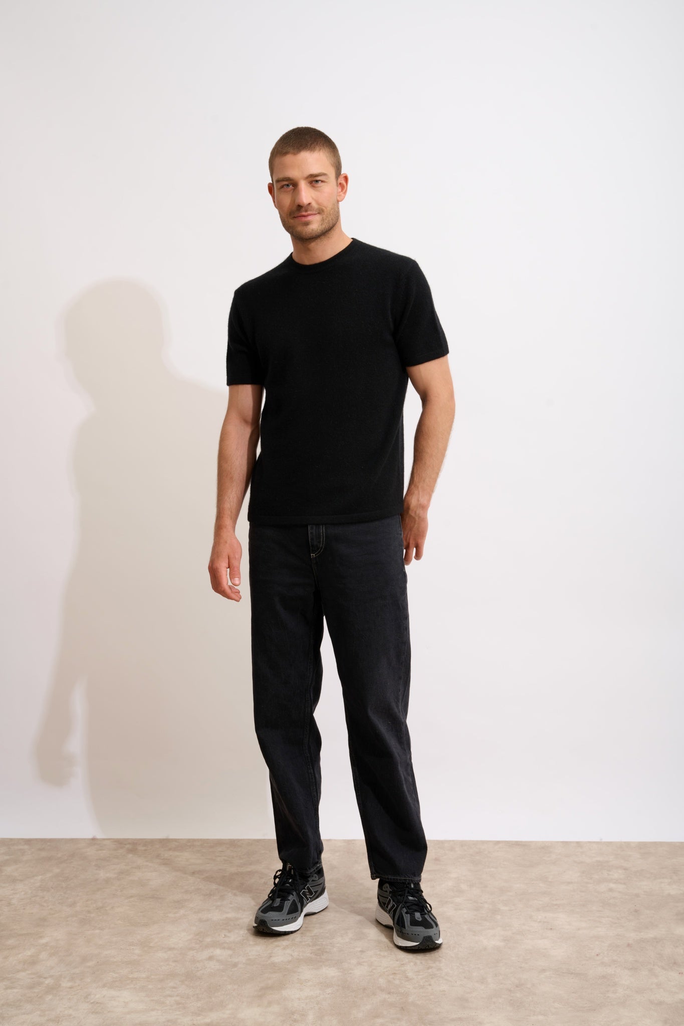 REBEKA t-shirt col rond noir