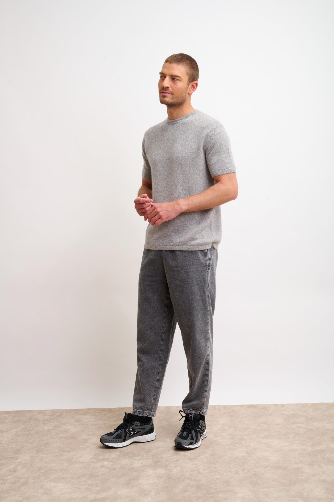 rebeka t-shirt col rond nuage chiné