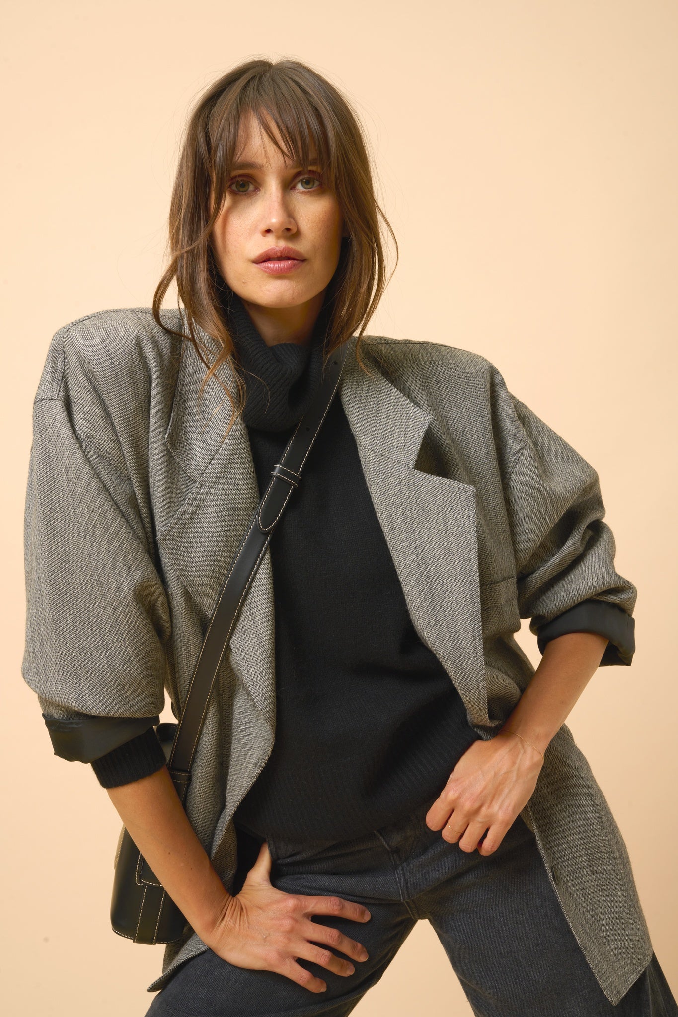 ROMANE black turtleneck sweater