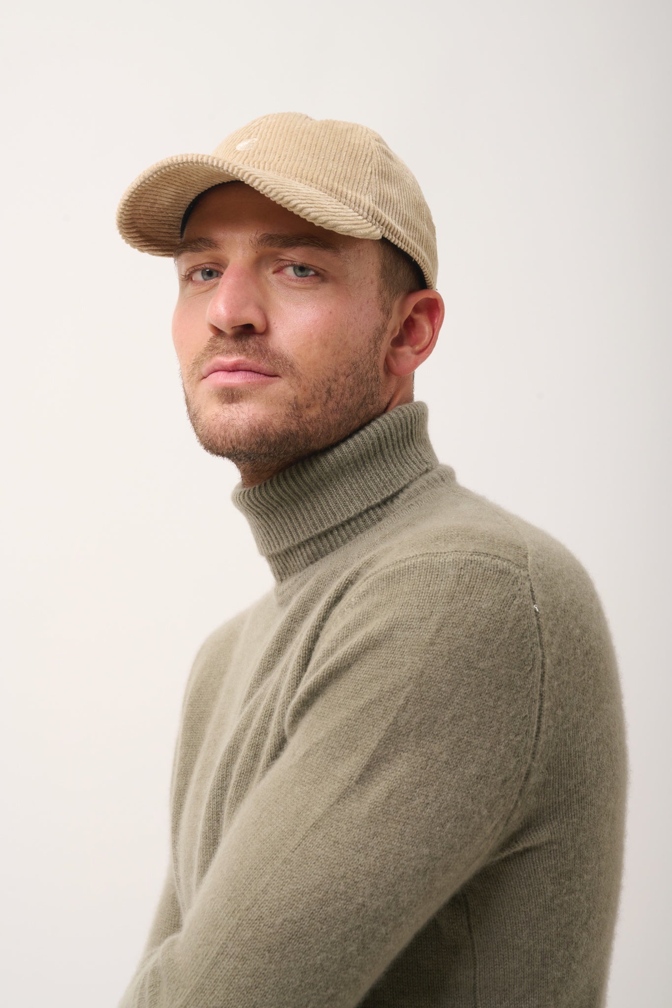 SACHA pull col roulé army