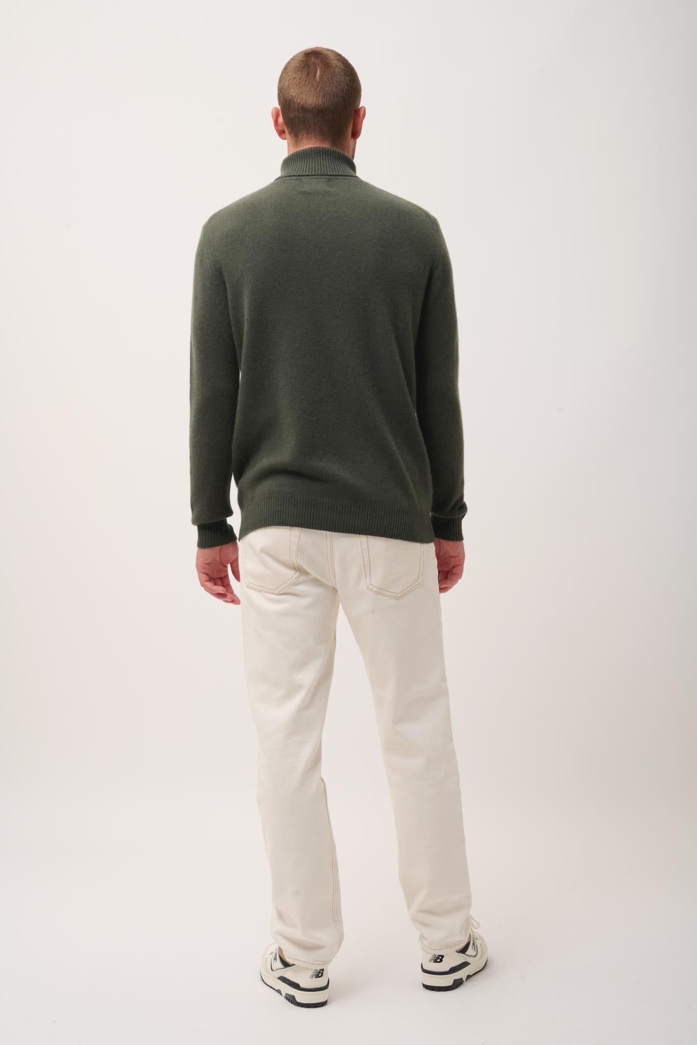 SACHA khaki turtleneck sweater
