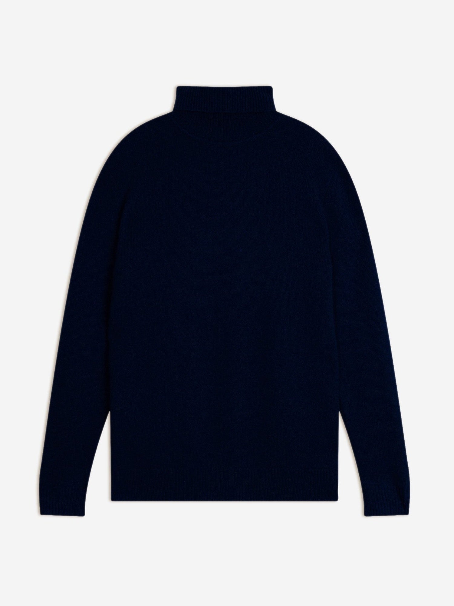 navy roll neck sweater
