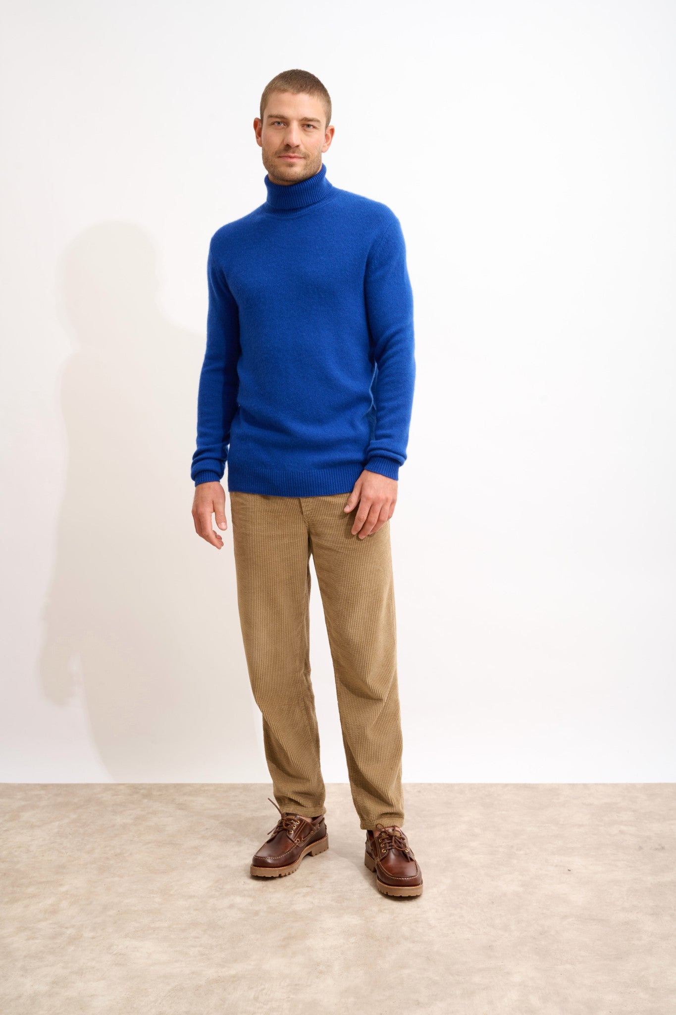 sacha pull col roulé outremer