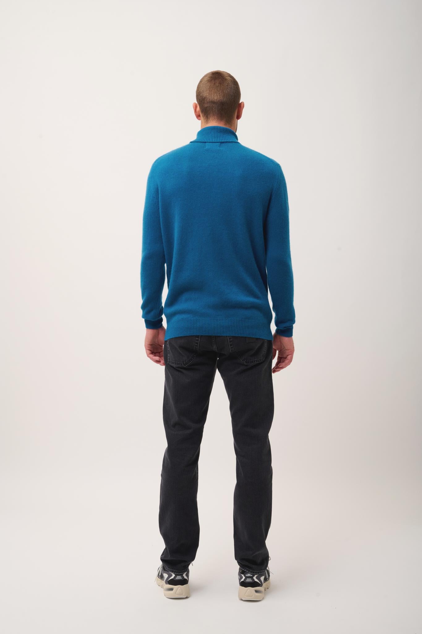 SACHA peacock turtleneck sweater