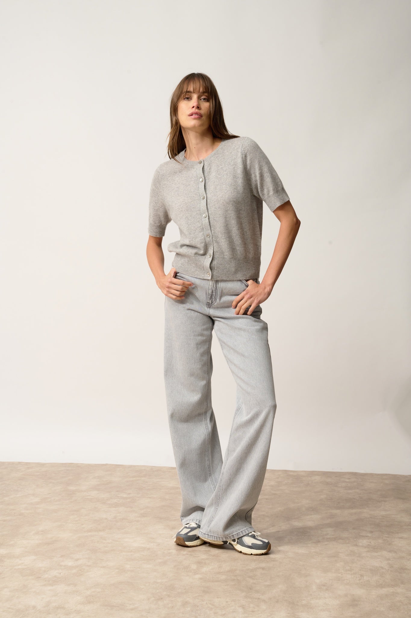 SAMUEL cardigan nuage chiné