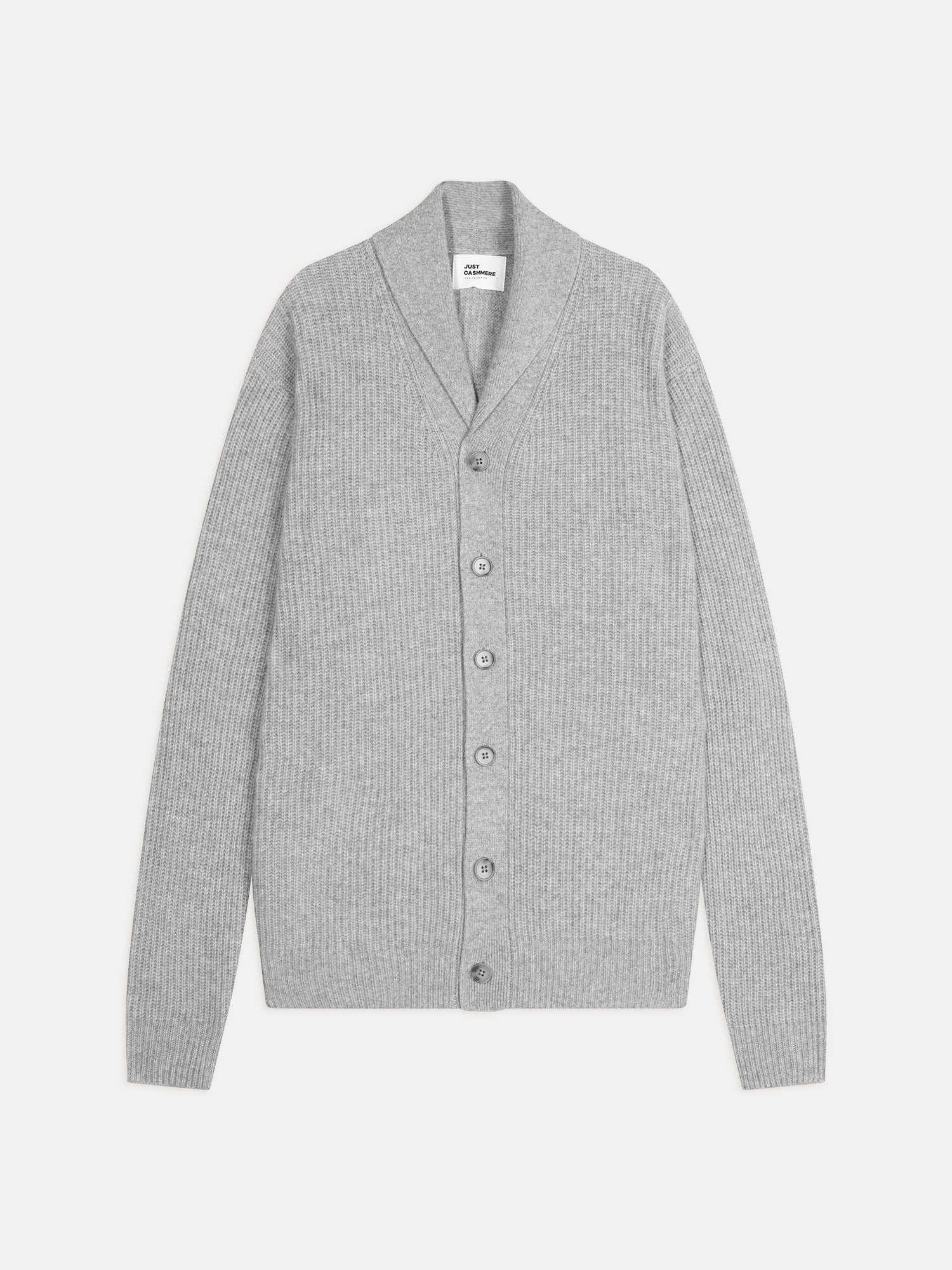 SANJI veste boutonnée col châle 4 fils nuage chiné