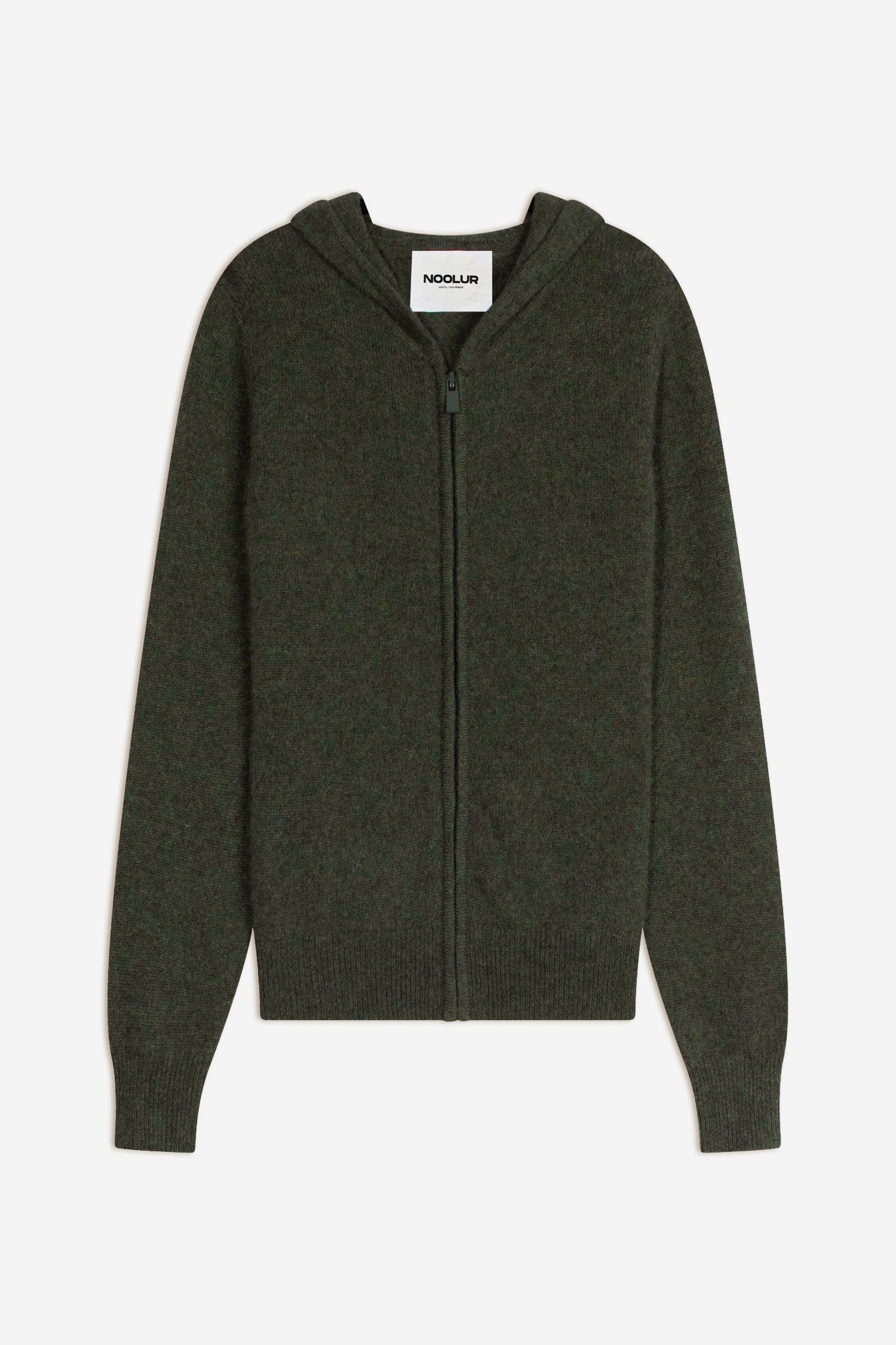 selenge gilet zippé capuche kaki chiné