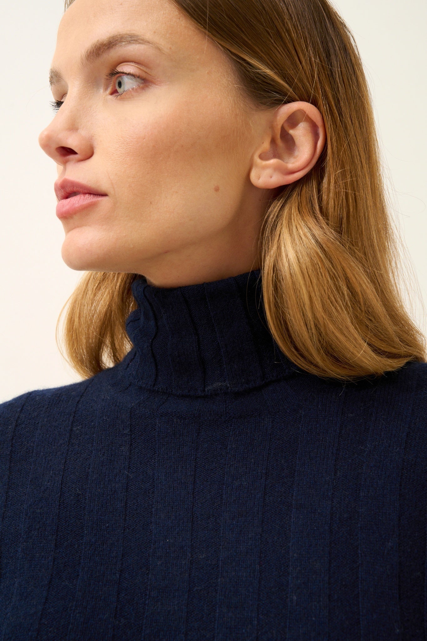 SERELITH pull col roulé navy