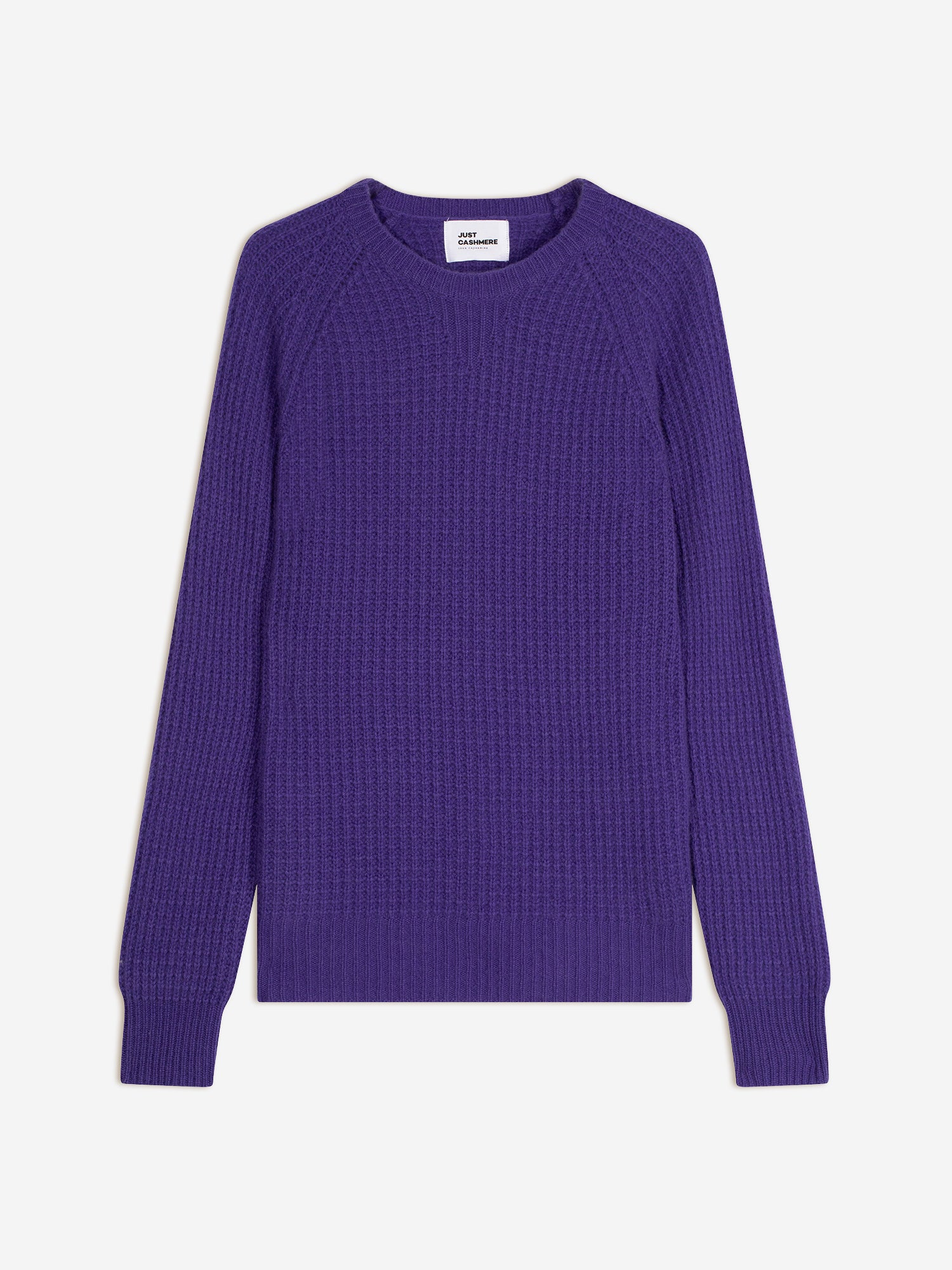 SERENIA pull col rond 6 fils améthyste