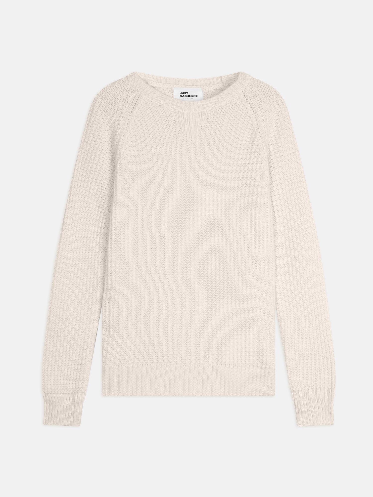 SERENIA pull col rond 6 fils ivoire