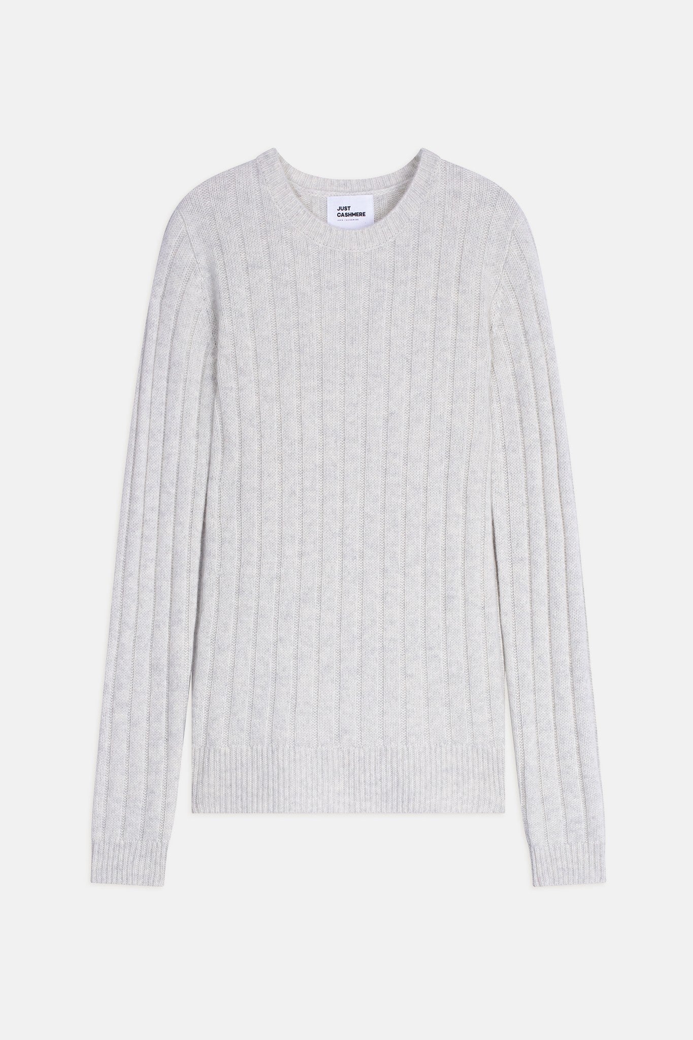 sorrel pull col rond 6 fils gris perle chiné