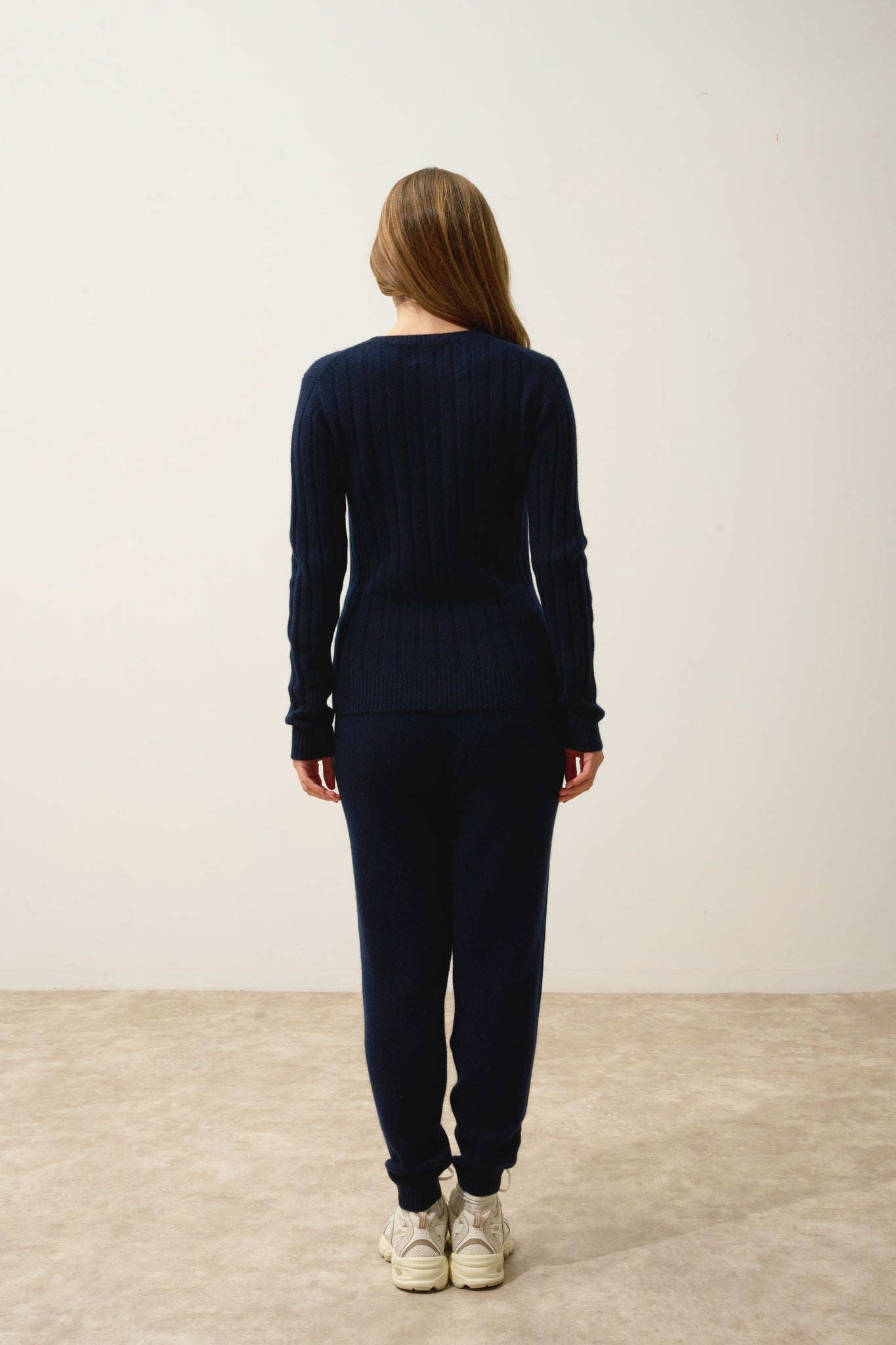 SORREL pull col rond 6 fils navy