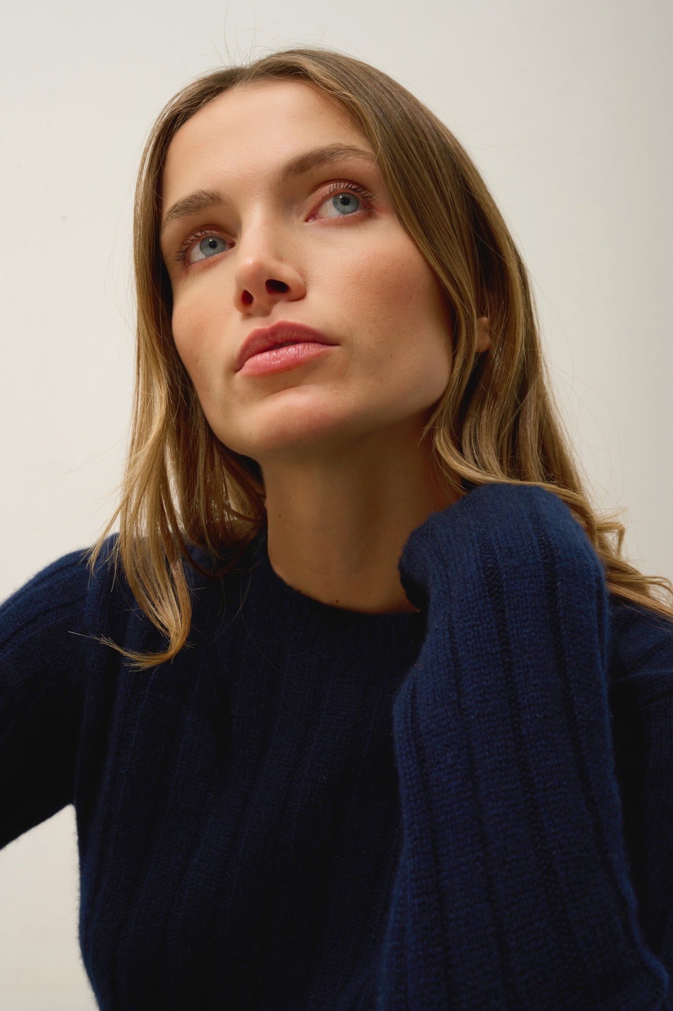 SORREL pull col rond 6 fils navy