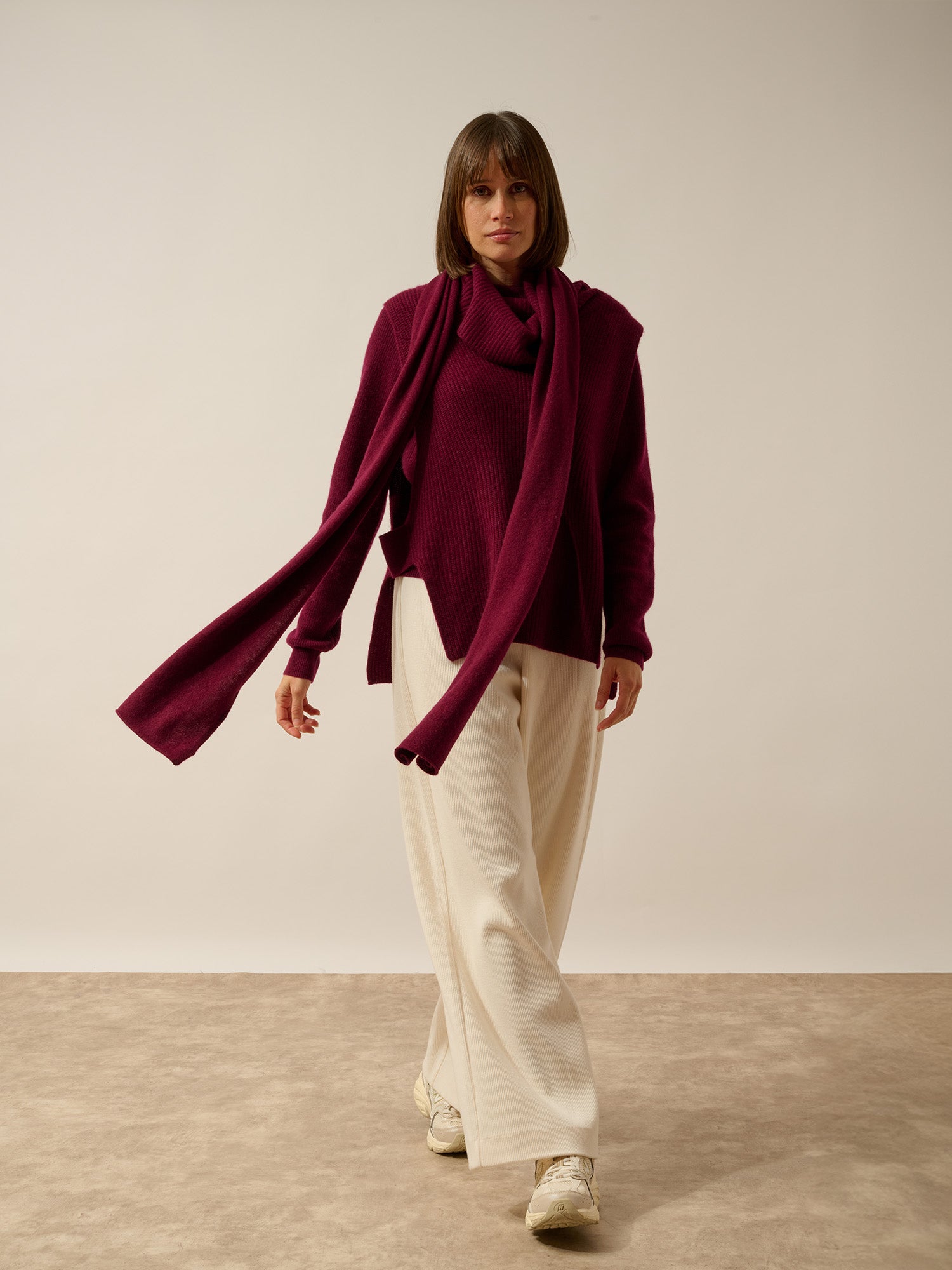 SPENCER écharpe bordeaux