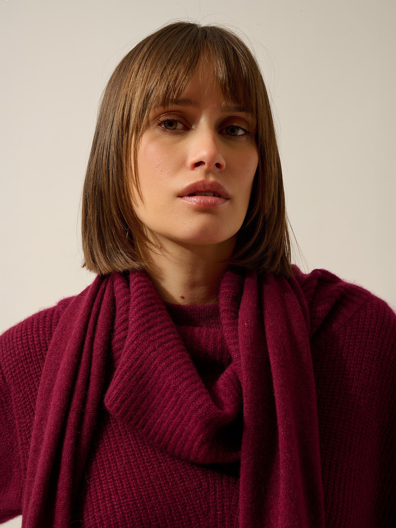 spencer écharpe bordeaux