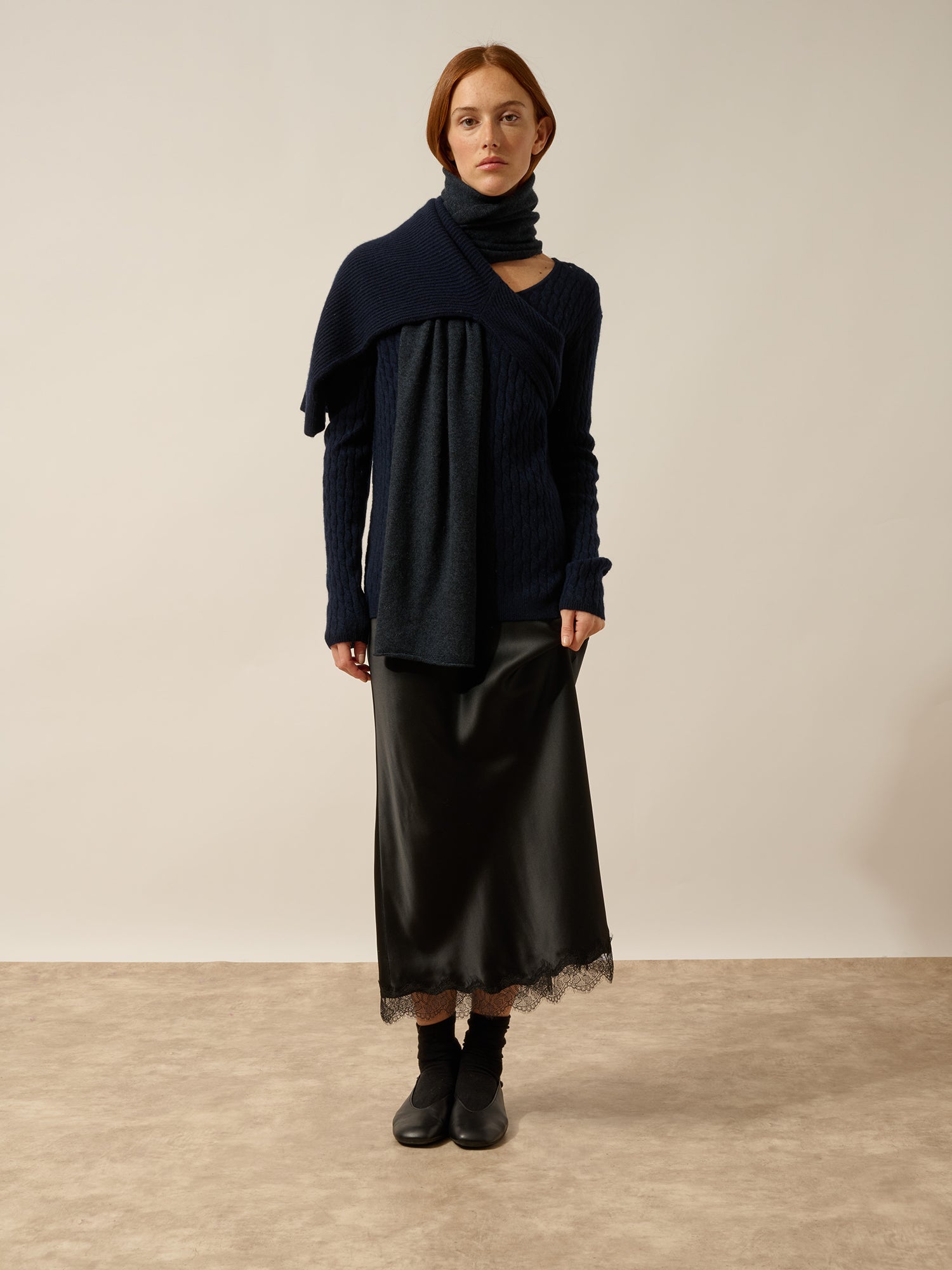 SPENCER écharpe caviar