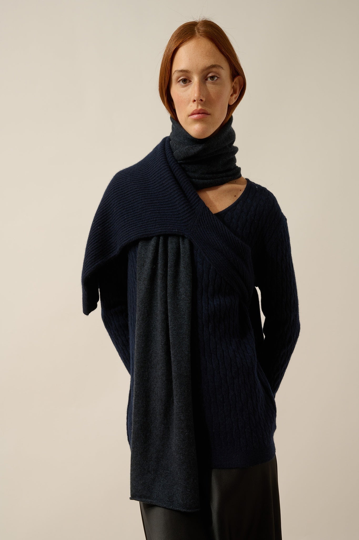 SPENCER écharpe caviar