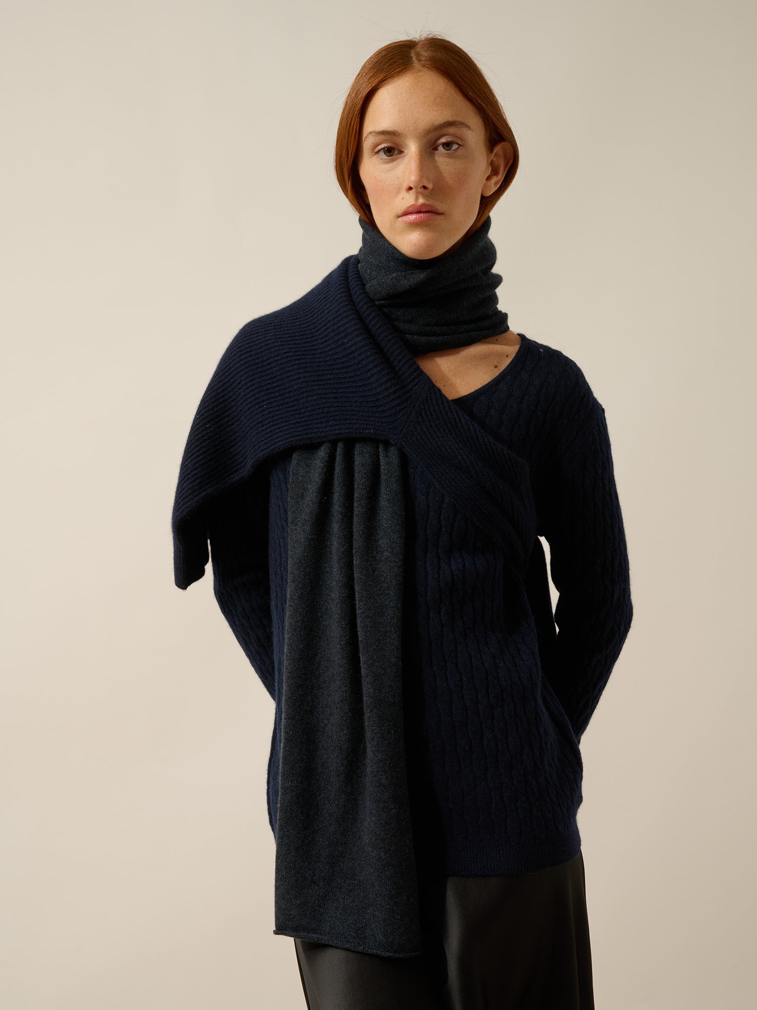 SPENCER écharpe caviar